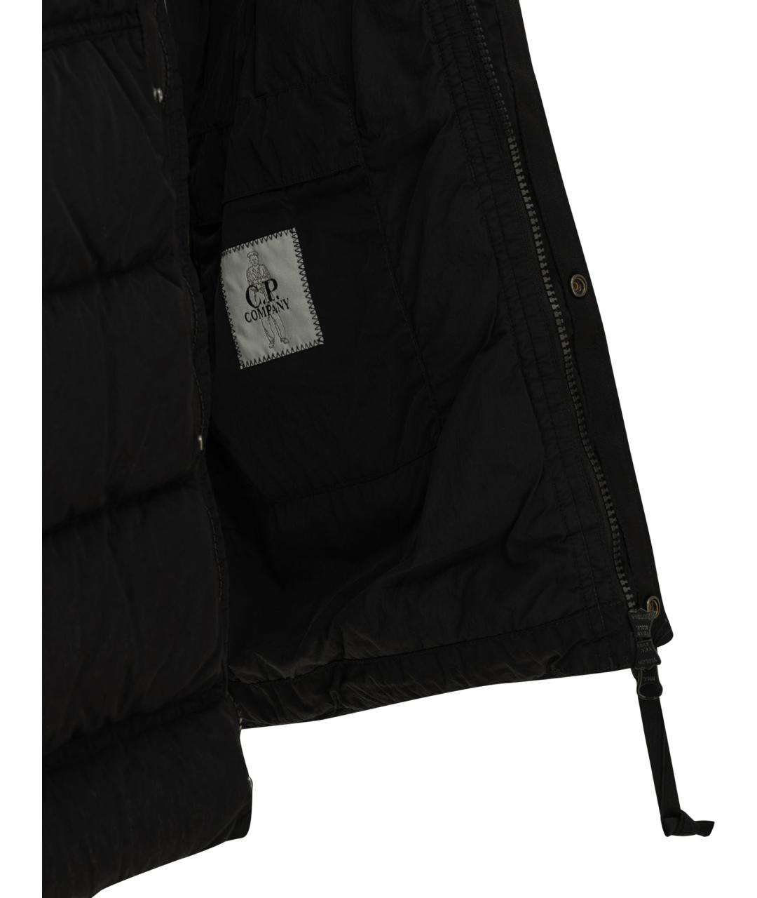 CP COMPANY Черный полиамидовый пуховик, фото 4