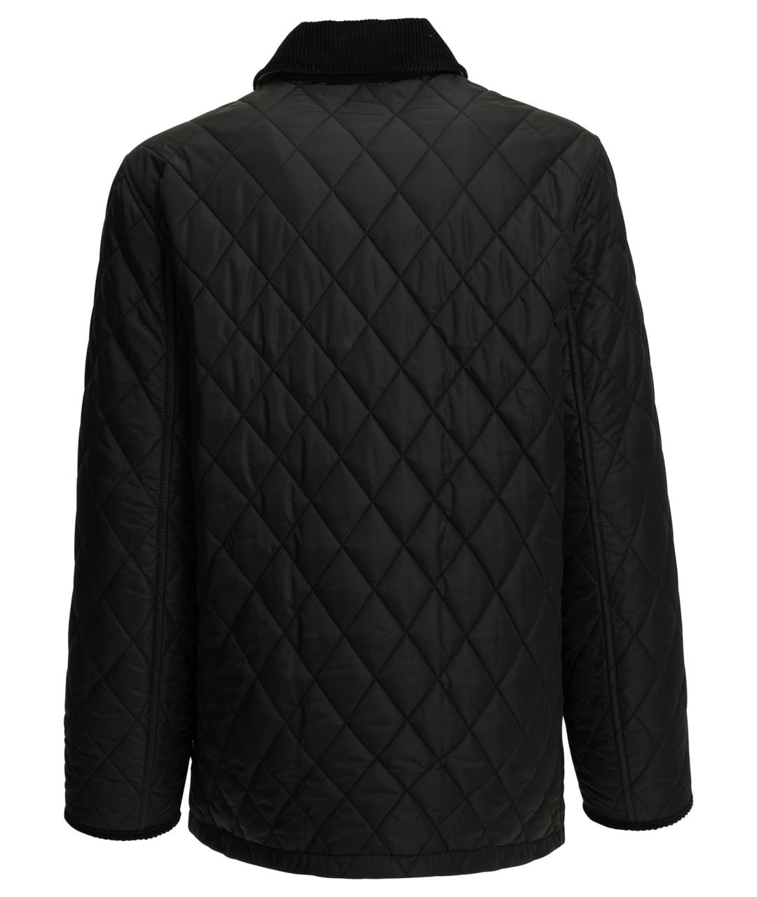BURBERRY Черная полиамидовая куртка, фото 2