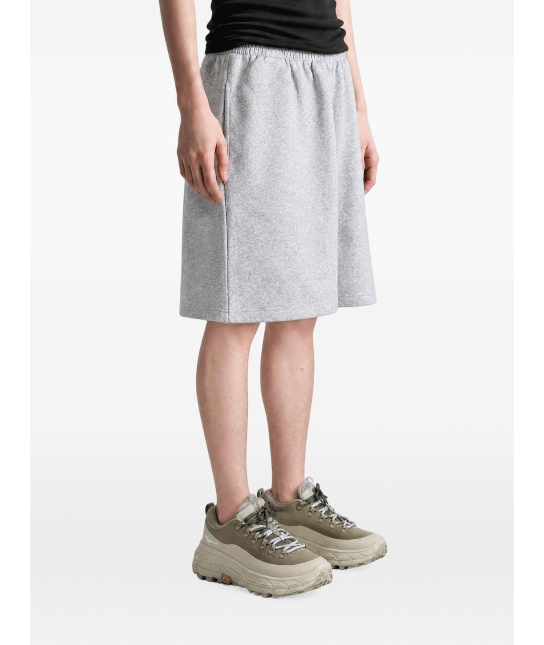 BALENCIAGA Серые хлопковые шорты, фото 3