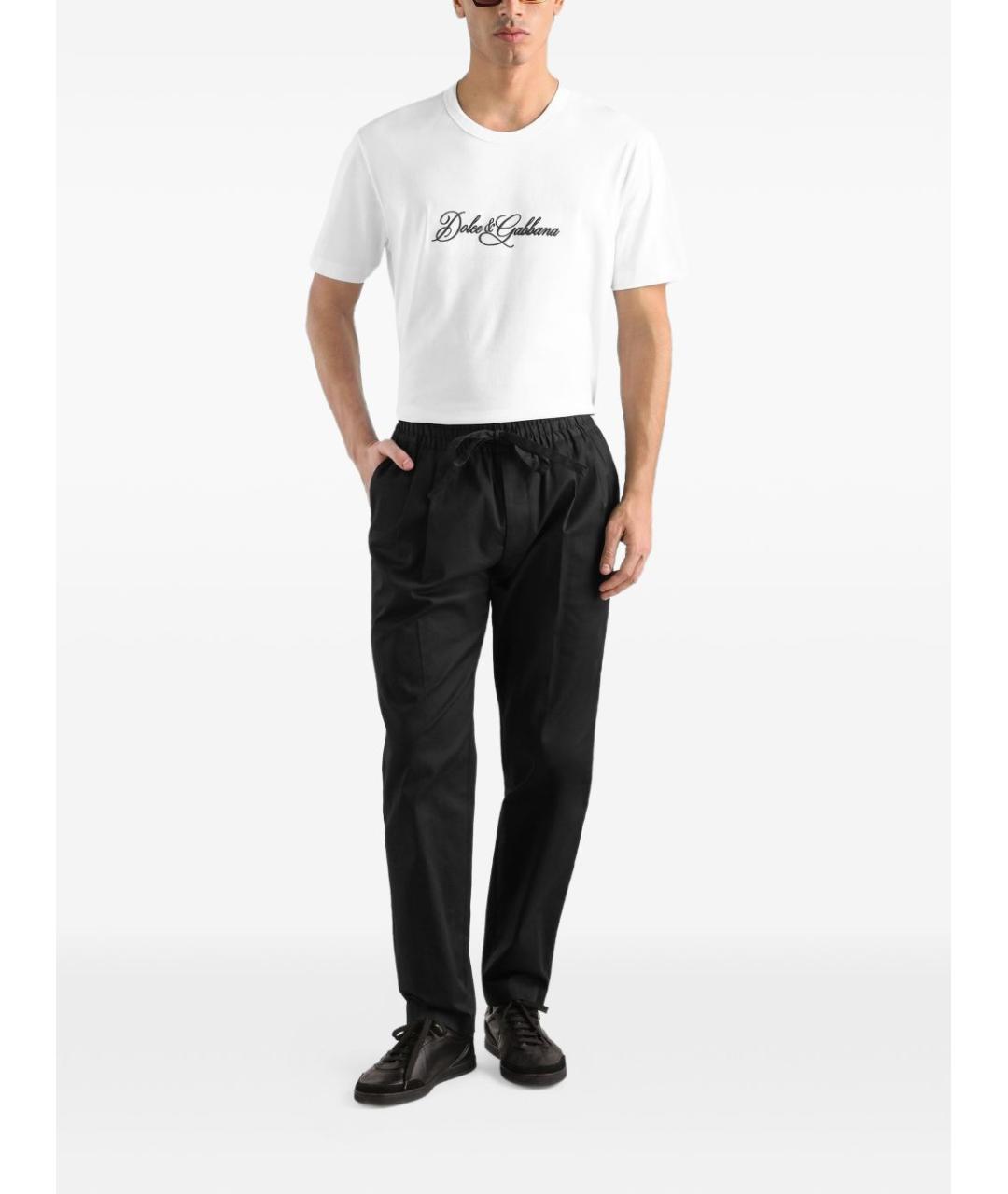 DOLCE&GABBANA Белая хлопковая футболка, фото 2
