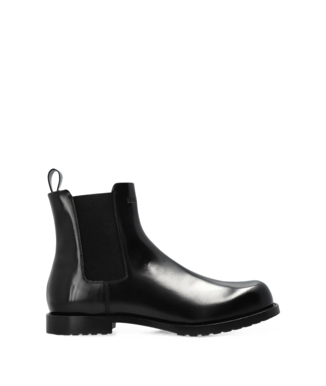 BALENCIAGA Черные кожаные высокие ботинки, фото 1