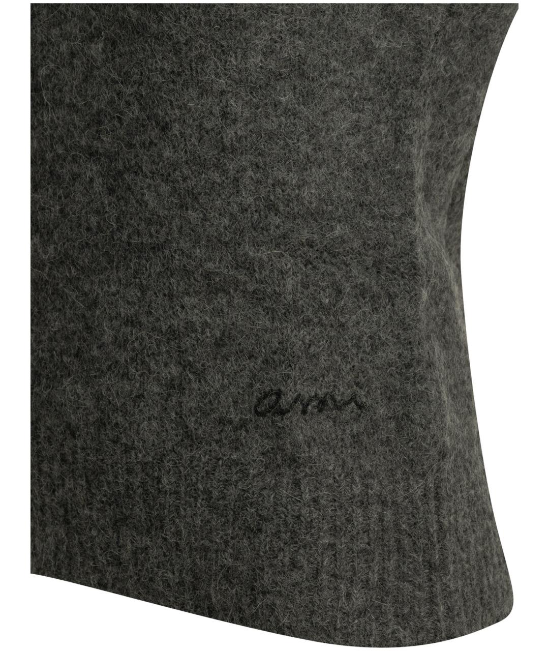 Ami Paris Серая шерстяная жилетка, фото 4