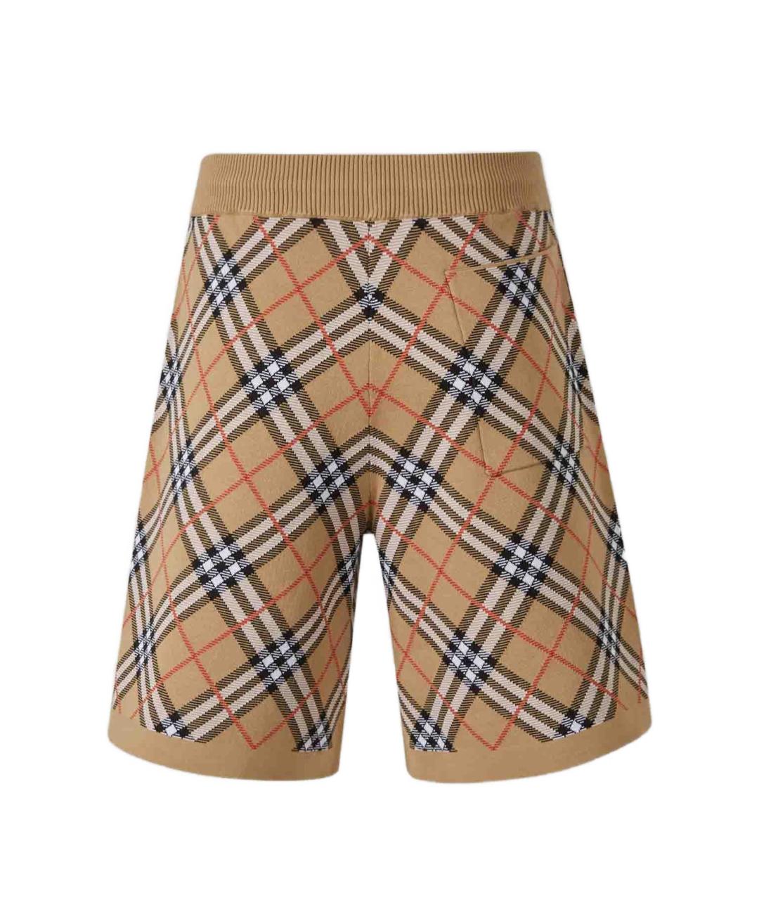 BURBERRY Бежевые хлопковые шорты, фото 2