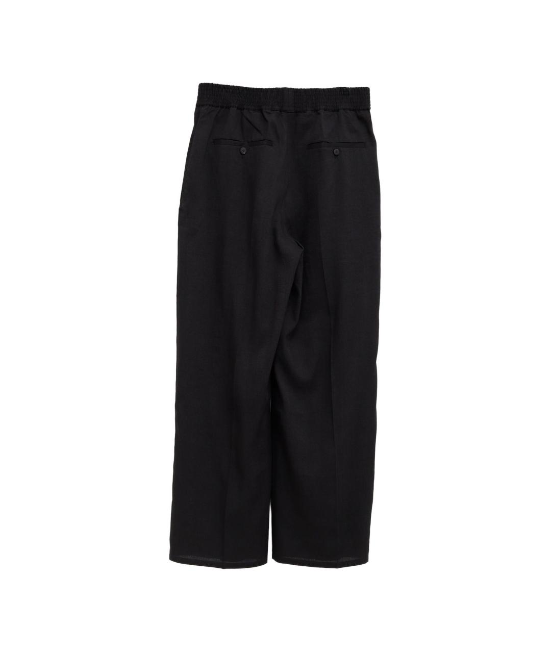 JACQUEMUS Черные хлопковые повседневные брюки, фото 2