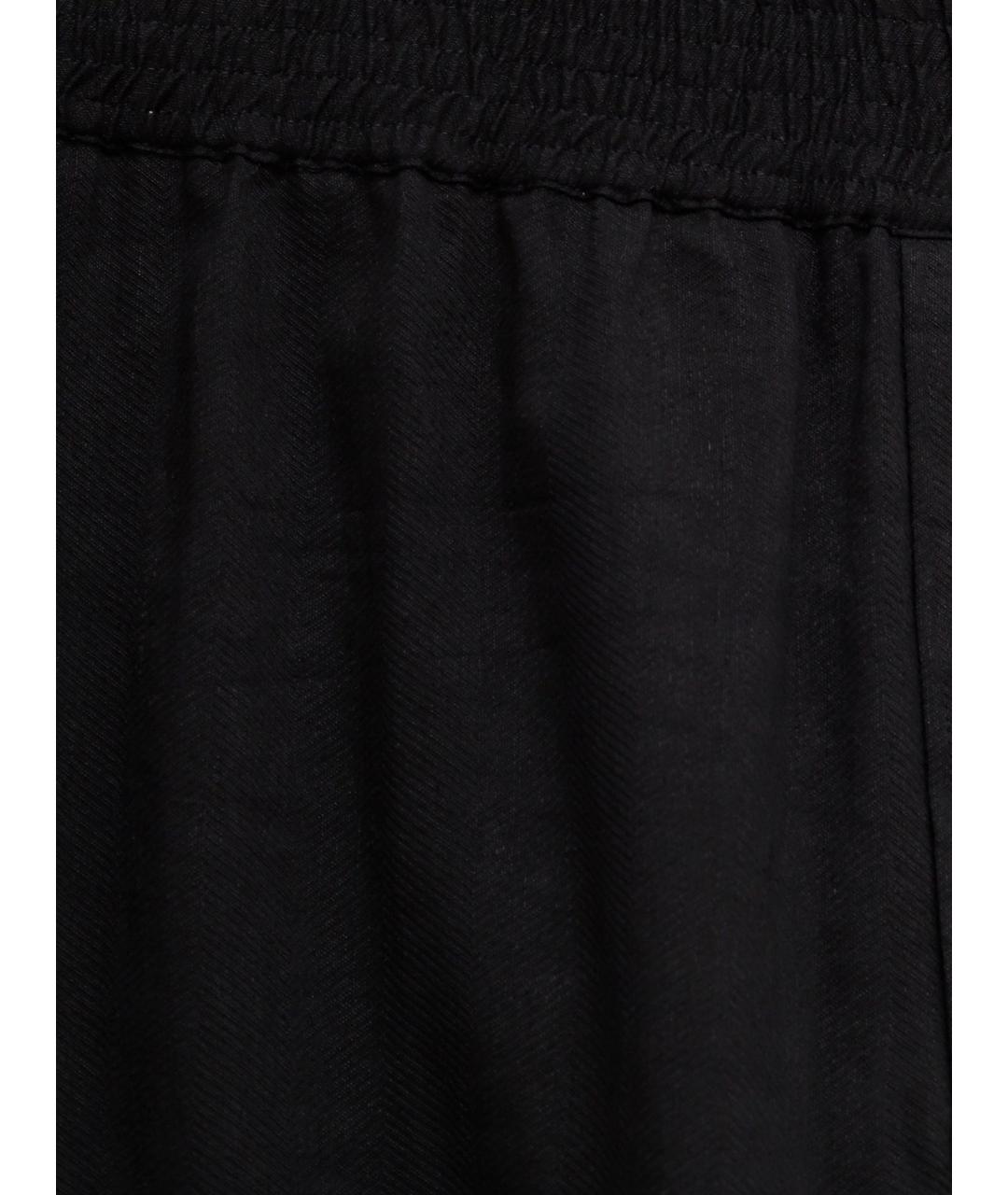 JACQUEMUS Черные хлопковые повседневные брюки, фото 3