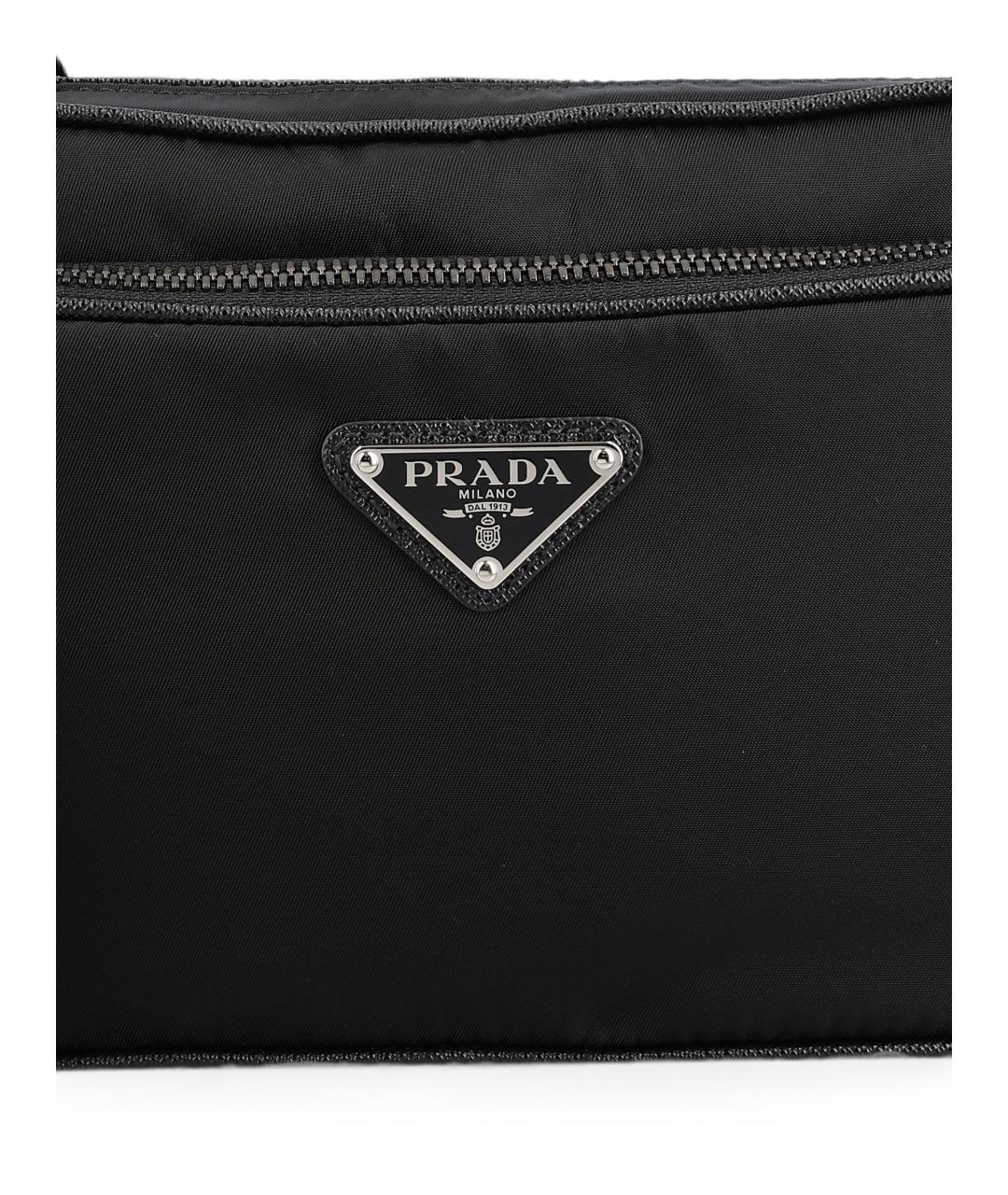 PRADA Черная нейлоновая сумка на плечо, фото 3