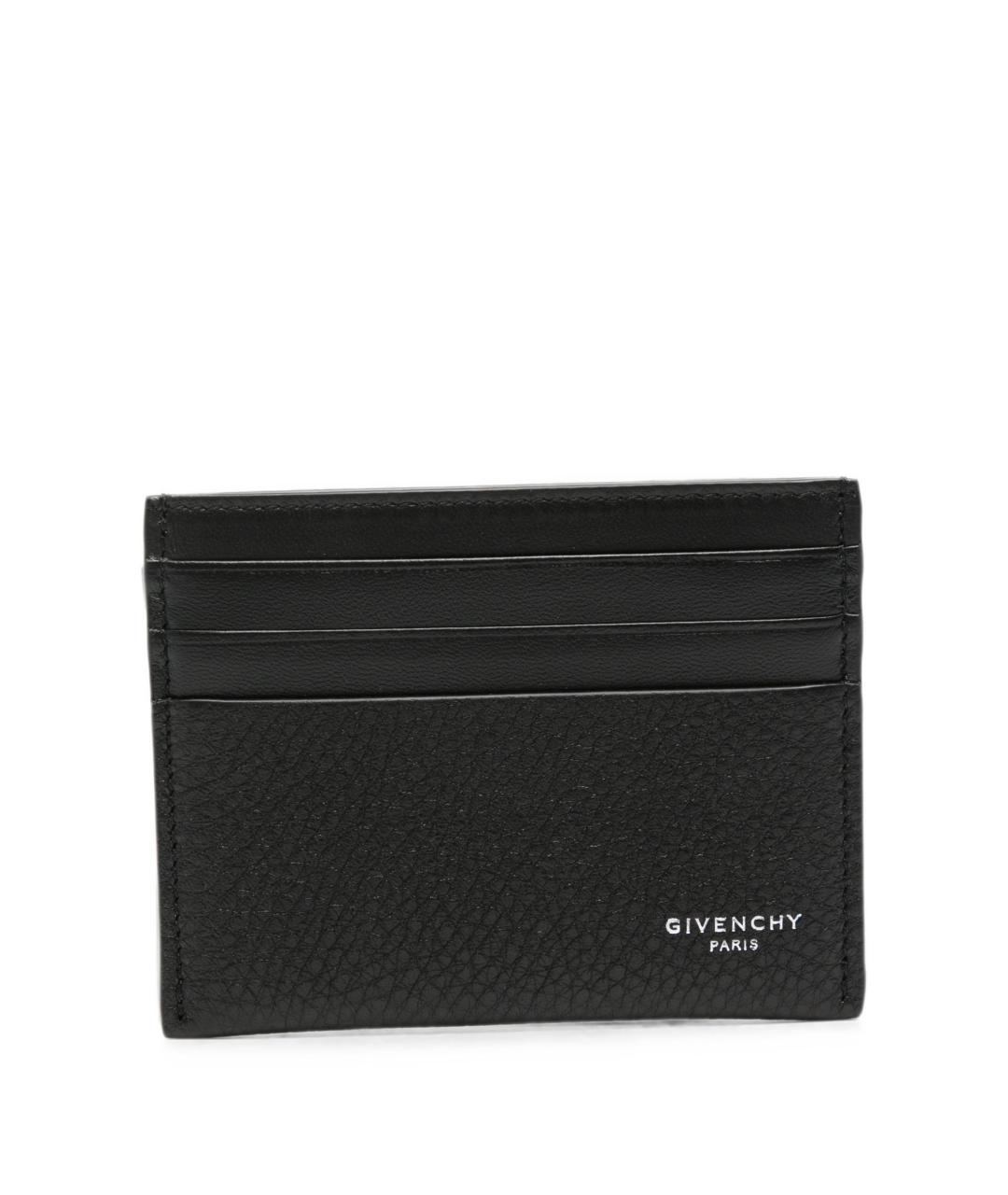 GIVENCHY Черный кожаный кардхолдер, фото 1