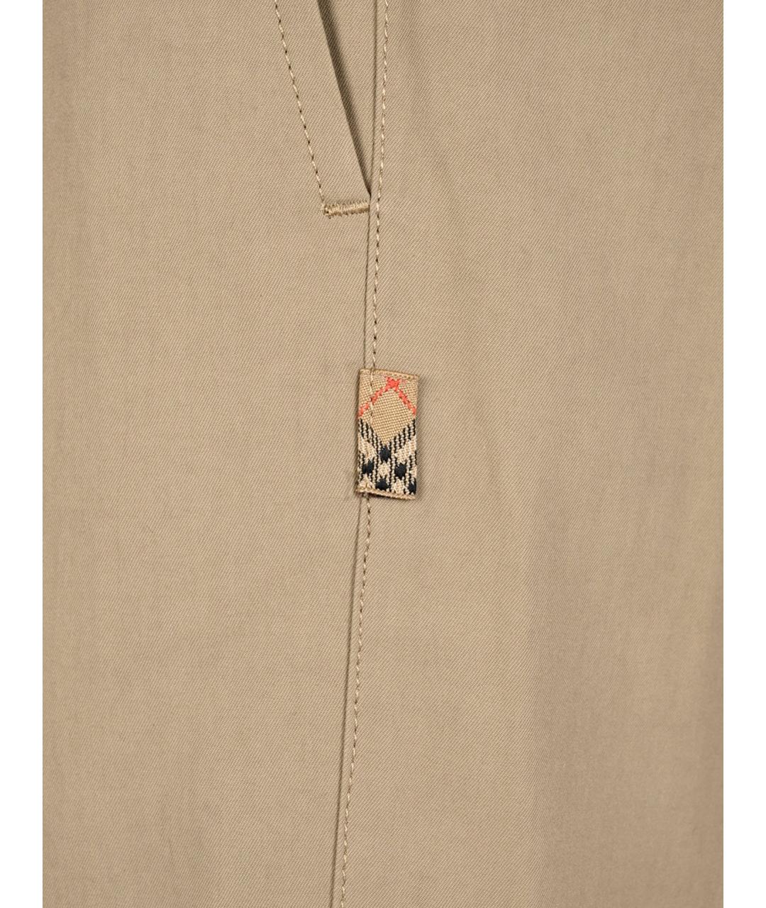 BURBERRY Бежевые хлопковые шорты, фото 2