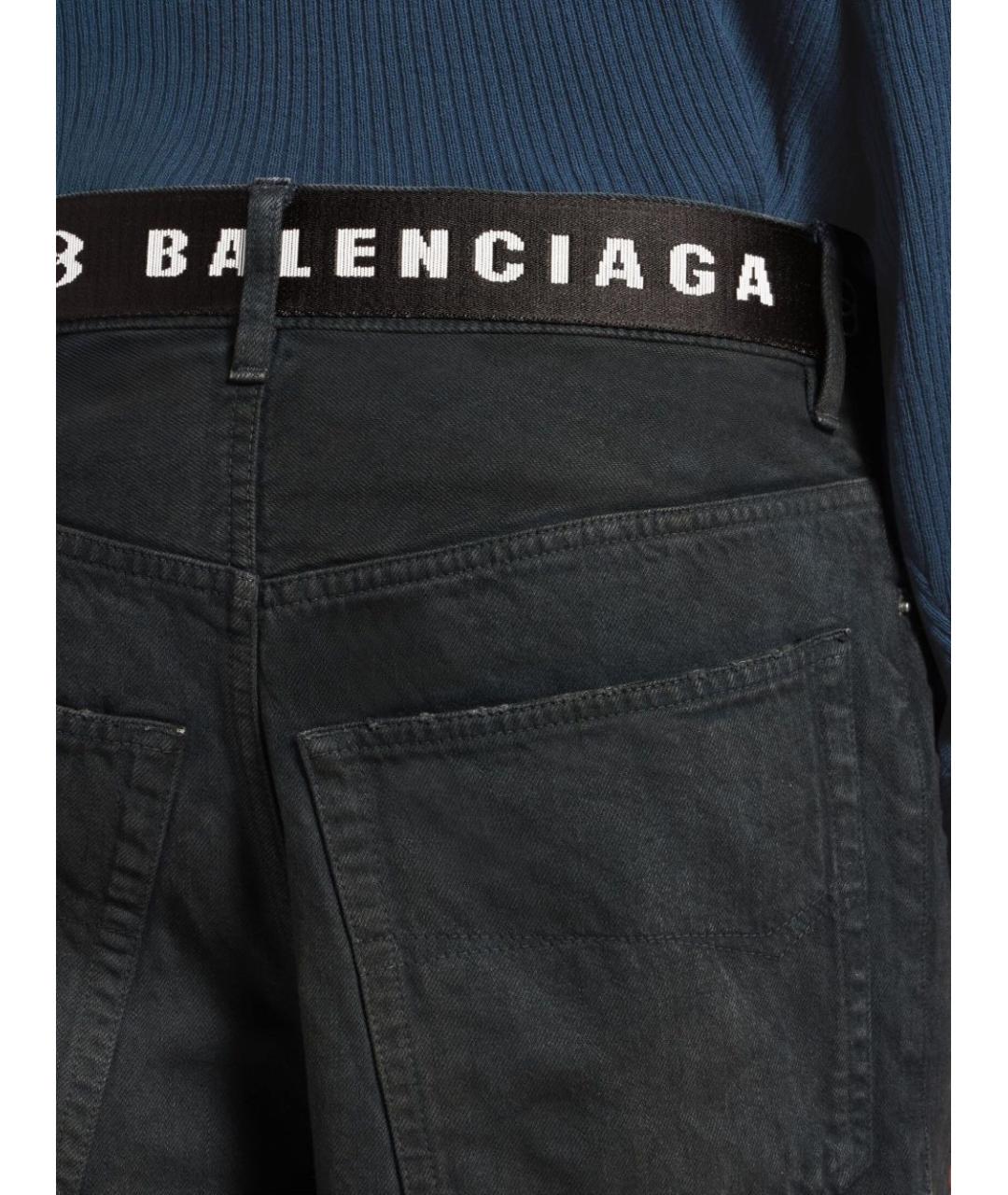 BALENCIAGA Черные хлопковые шорты, фото 5