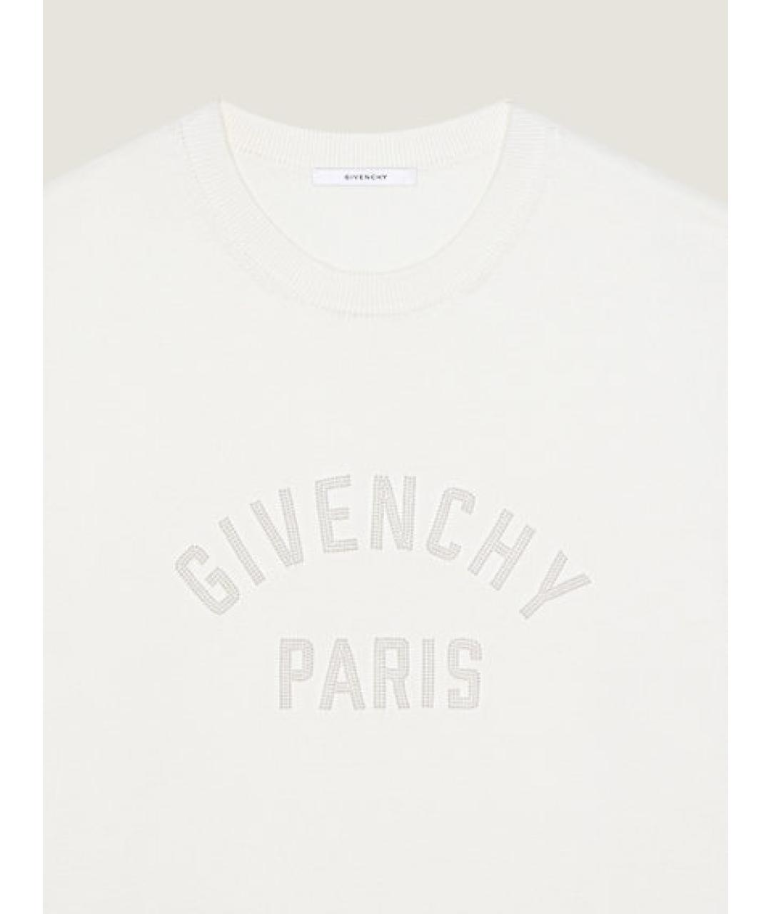 GIVENCHY Белая хлопковая футболка, фото 3