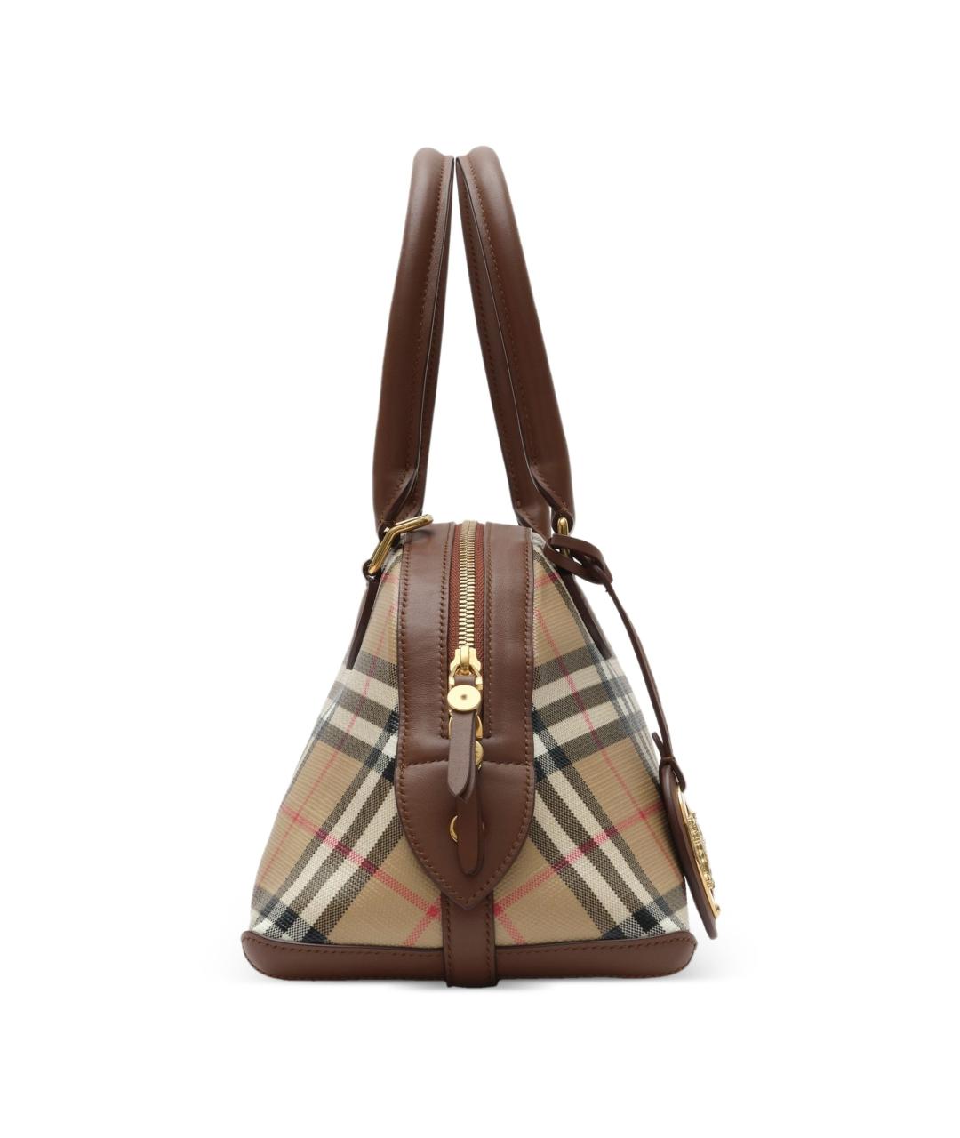 BURBERRY Бежевая сумка с короткими ручками, фото 3
