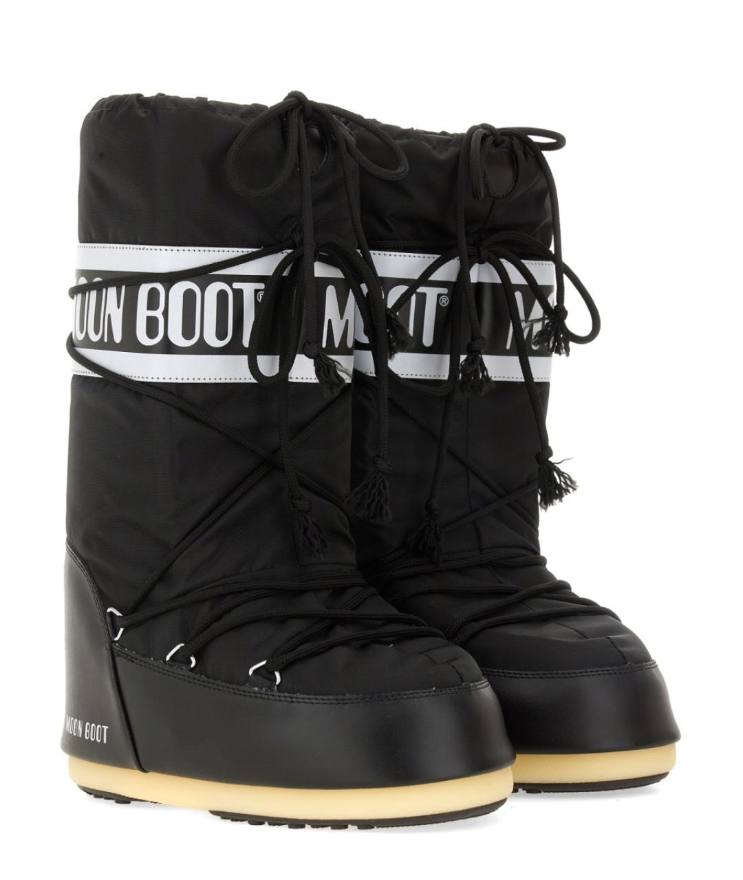 MOON BOOT Черные синтетические ботинки, фото 3