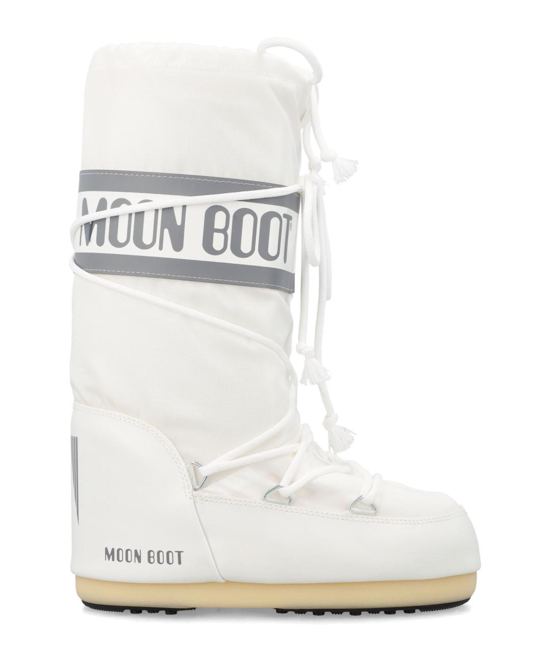 MOON BOOT Белые синтетические ботинки, фото 1