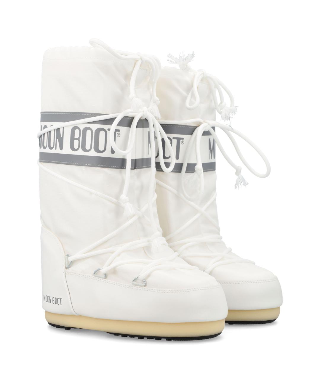 MOON BOOT Белые синтетические ботинки, фото 2