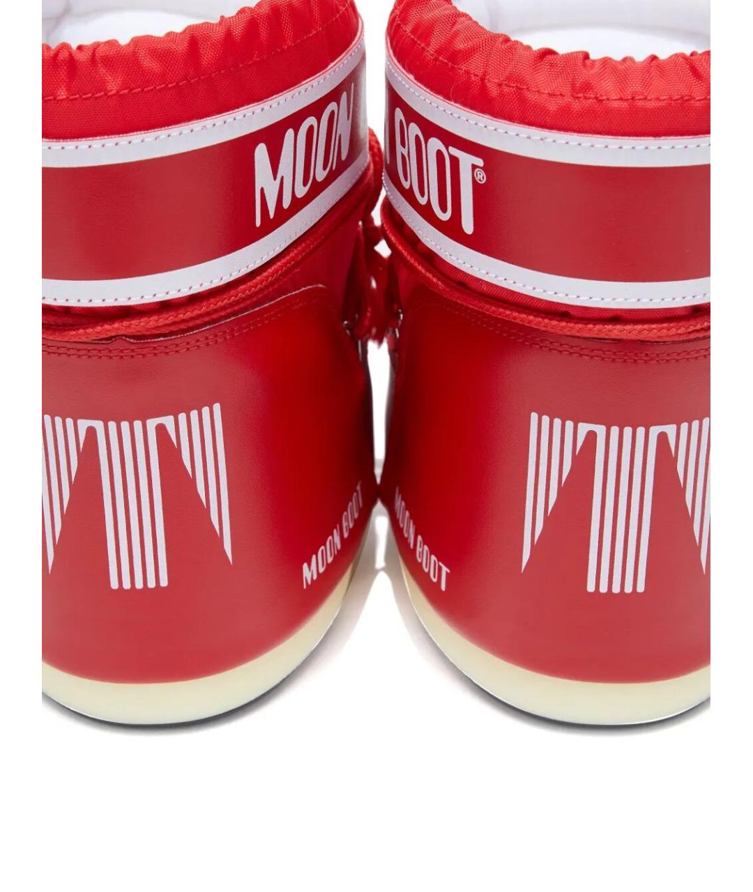 MOON BOOT Красные синтетические ботинки, фото 3