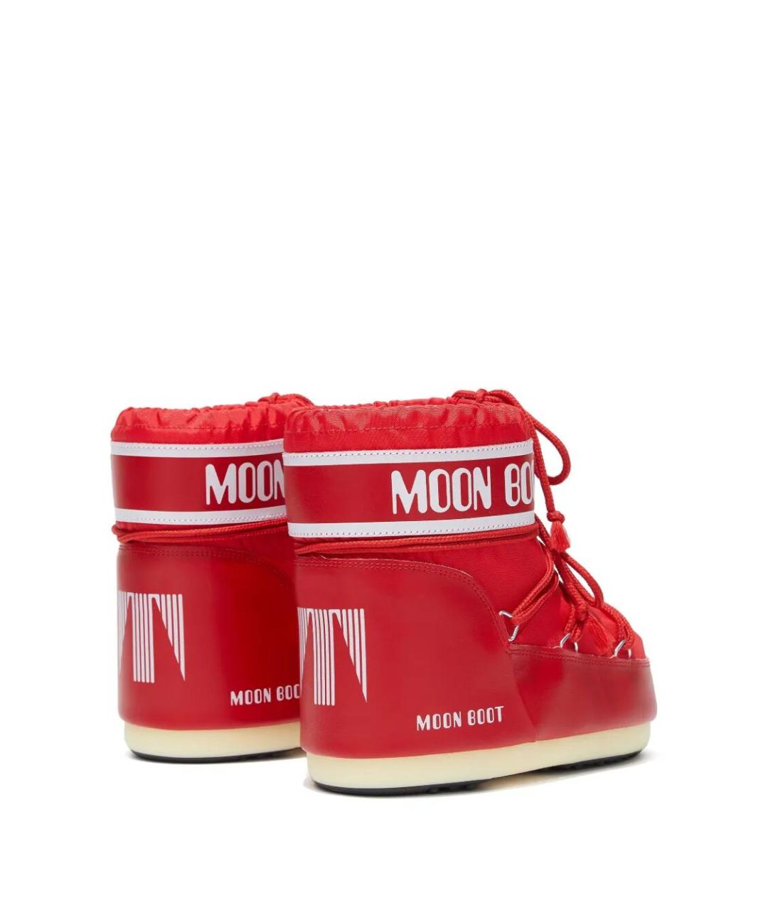 MOON BOOT Красные синтетические ботинки, фото 4