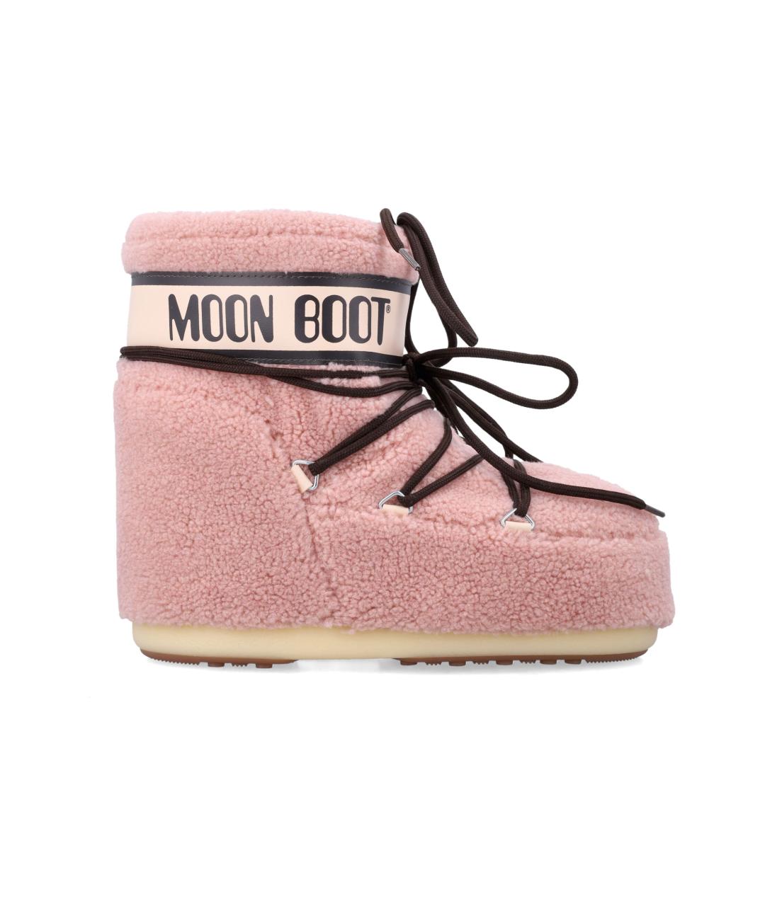 MOON BOOT Розовые ботинки, фото 1