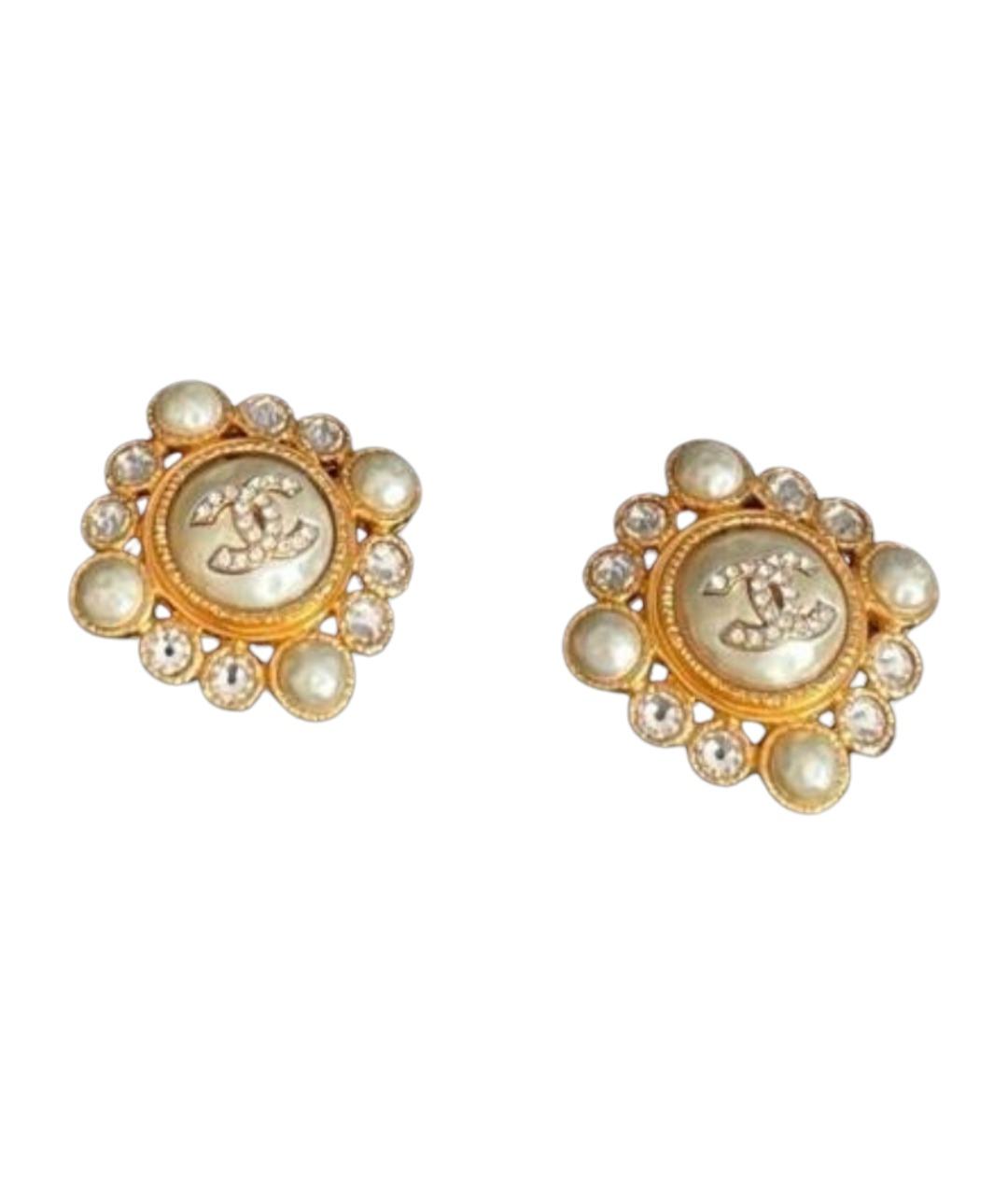 CHANEL Золотые серьги, фото 1