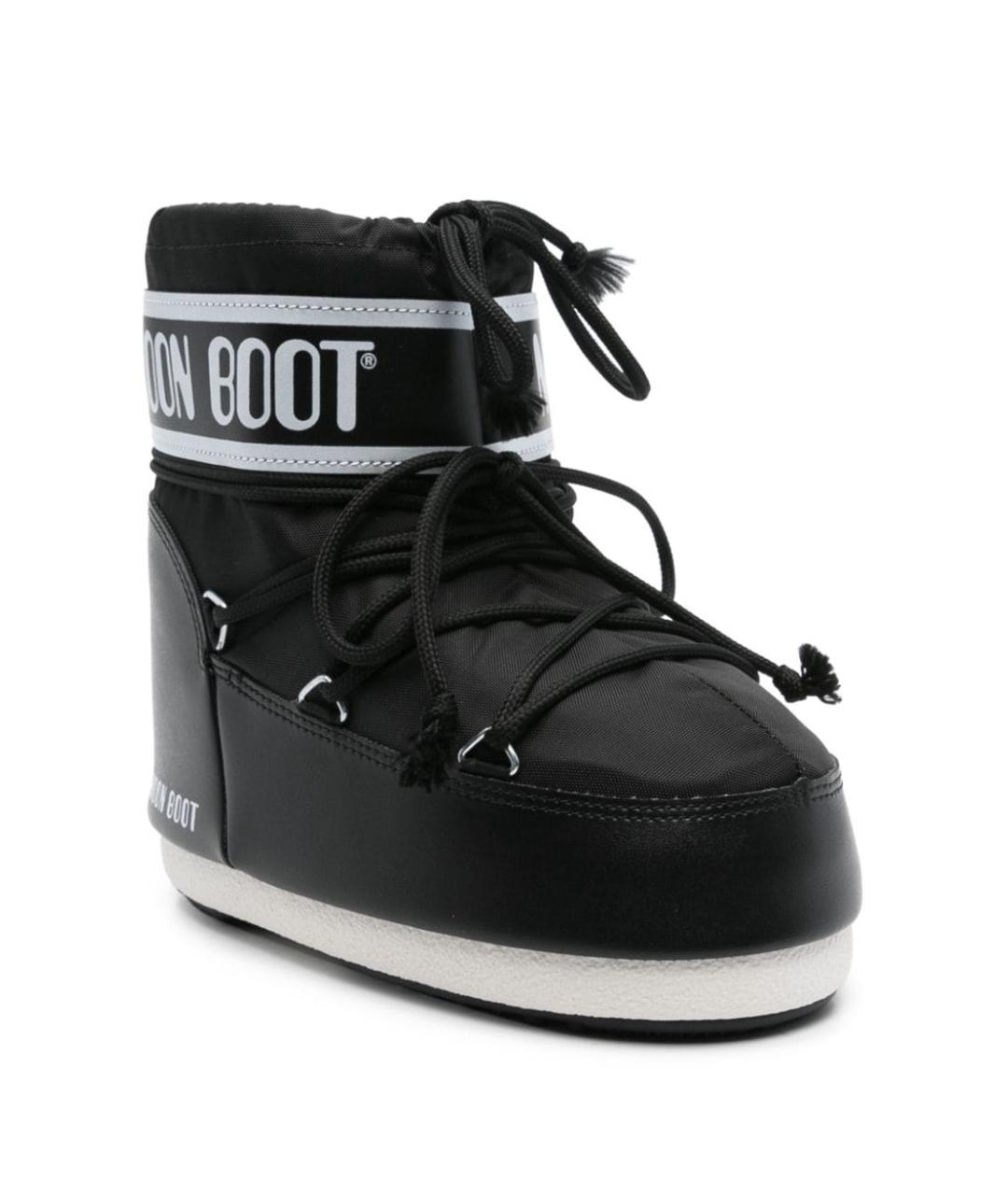 MOON BOOT Черные синтетические ботинки, фото 3