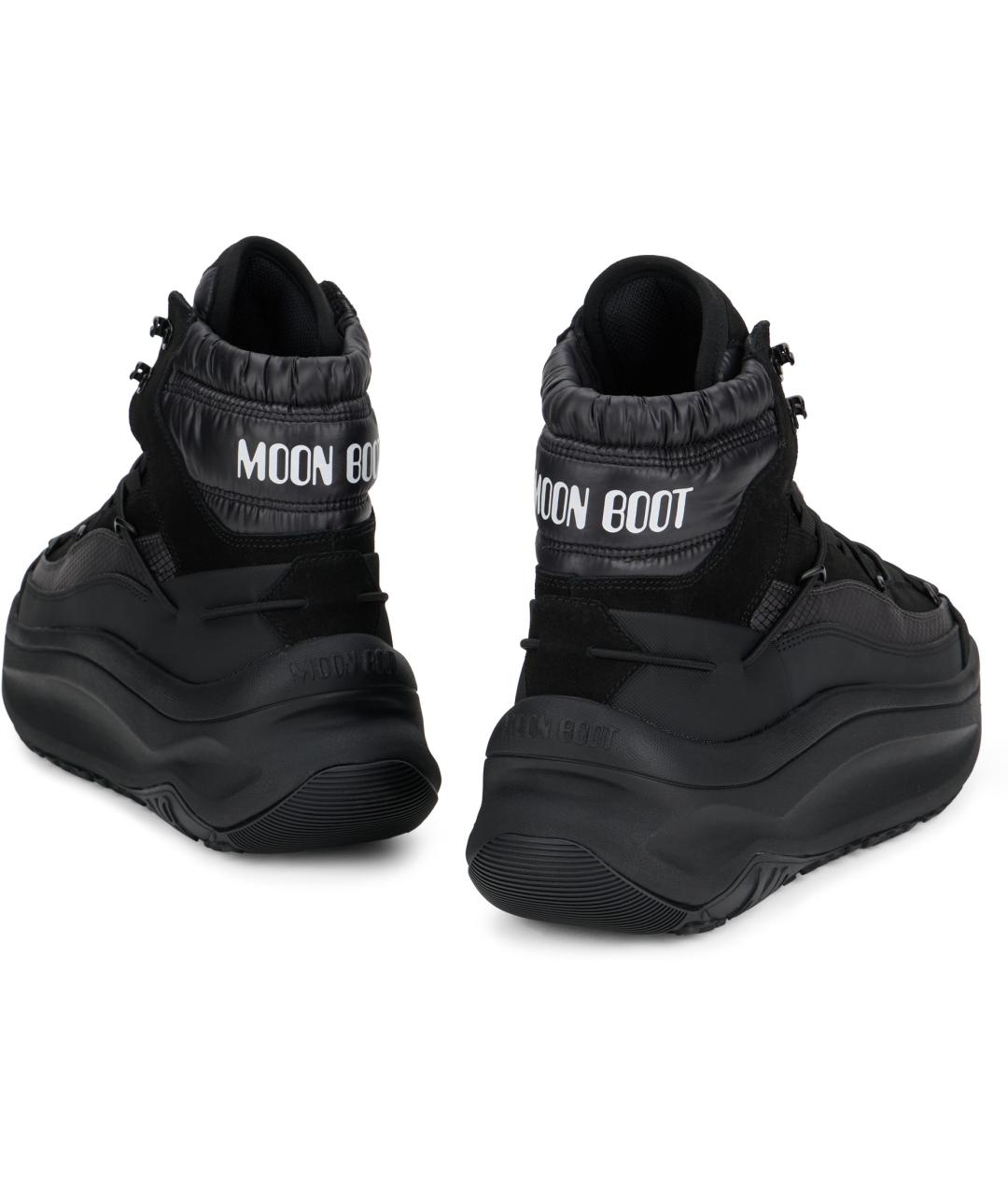 MOON BOOT Черные синтетические кроссовки, фото 3