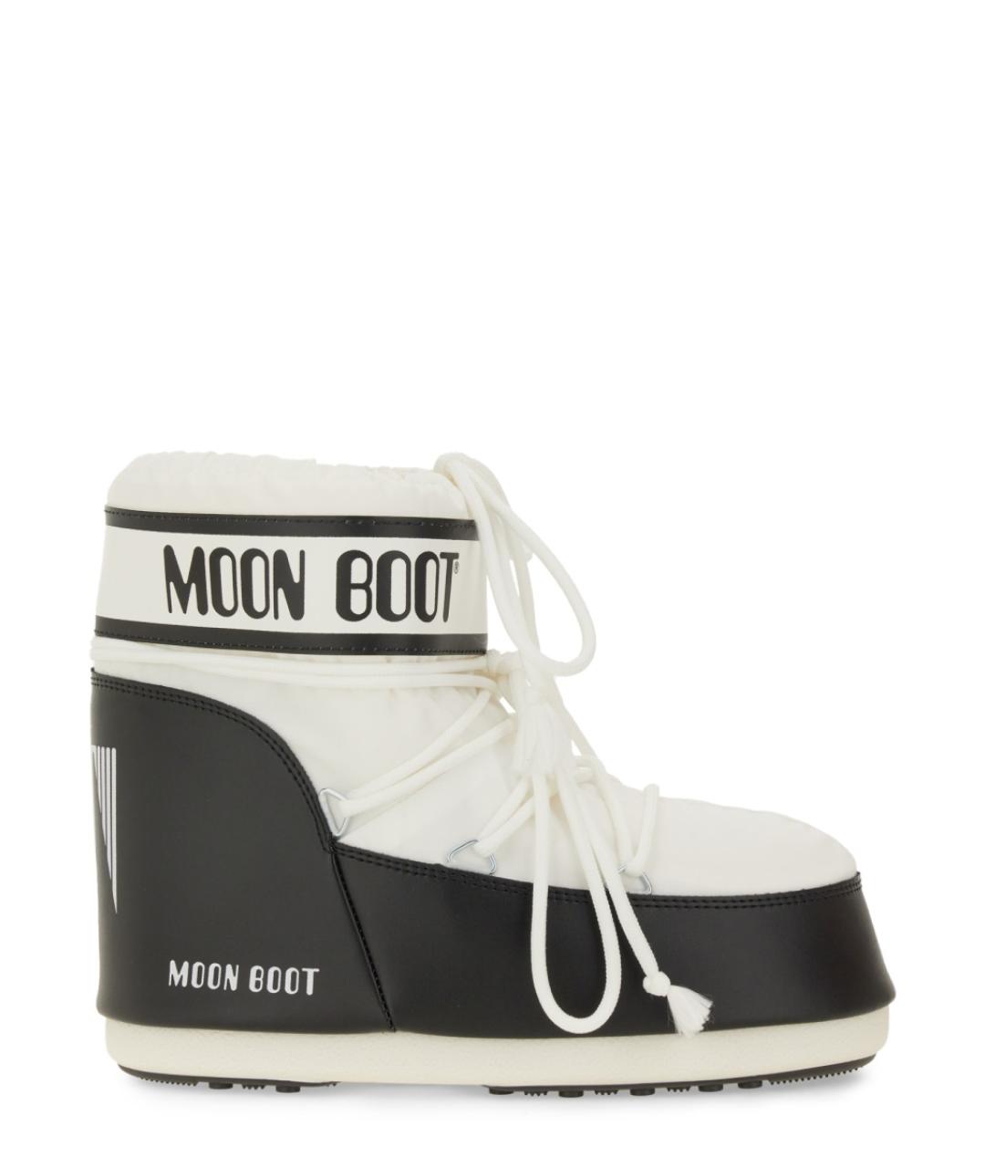 MOON BOOT Белые синтетические ботинки, фото 1