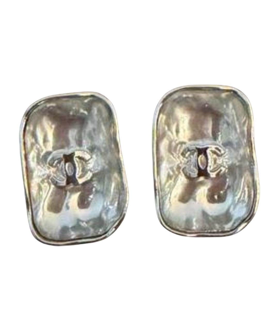 CHANEL Серебряные серьги, фото 1