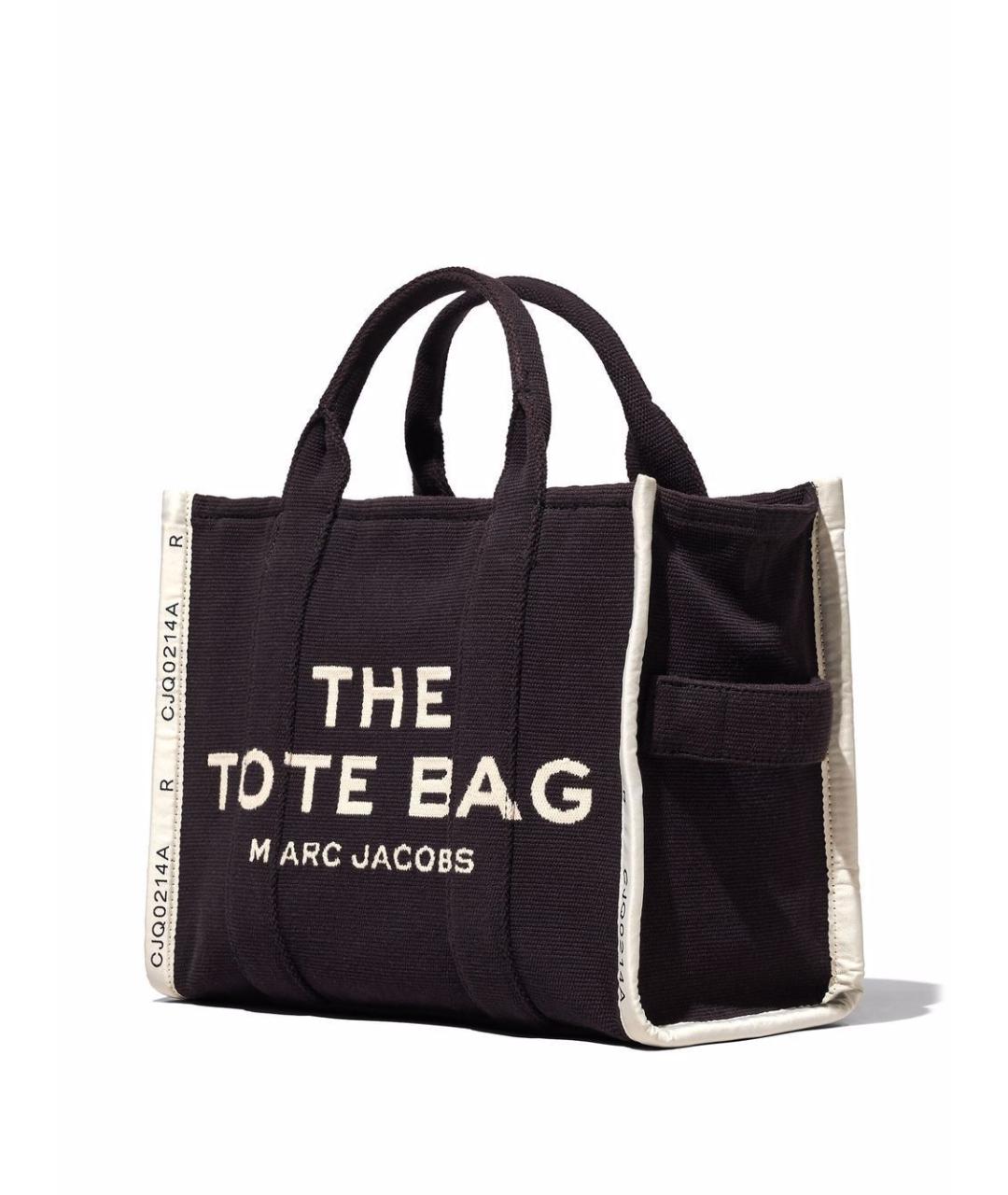 MARC JACOBS Черная хлопковая сумка тоут, фото 4