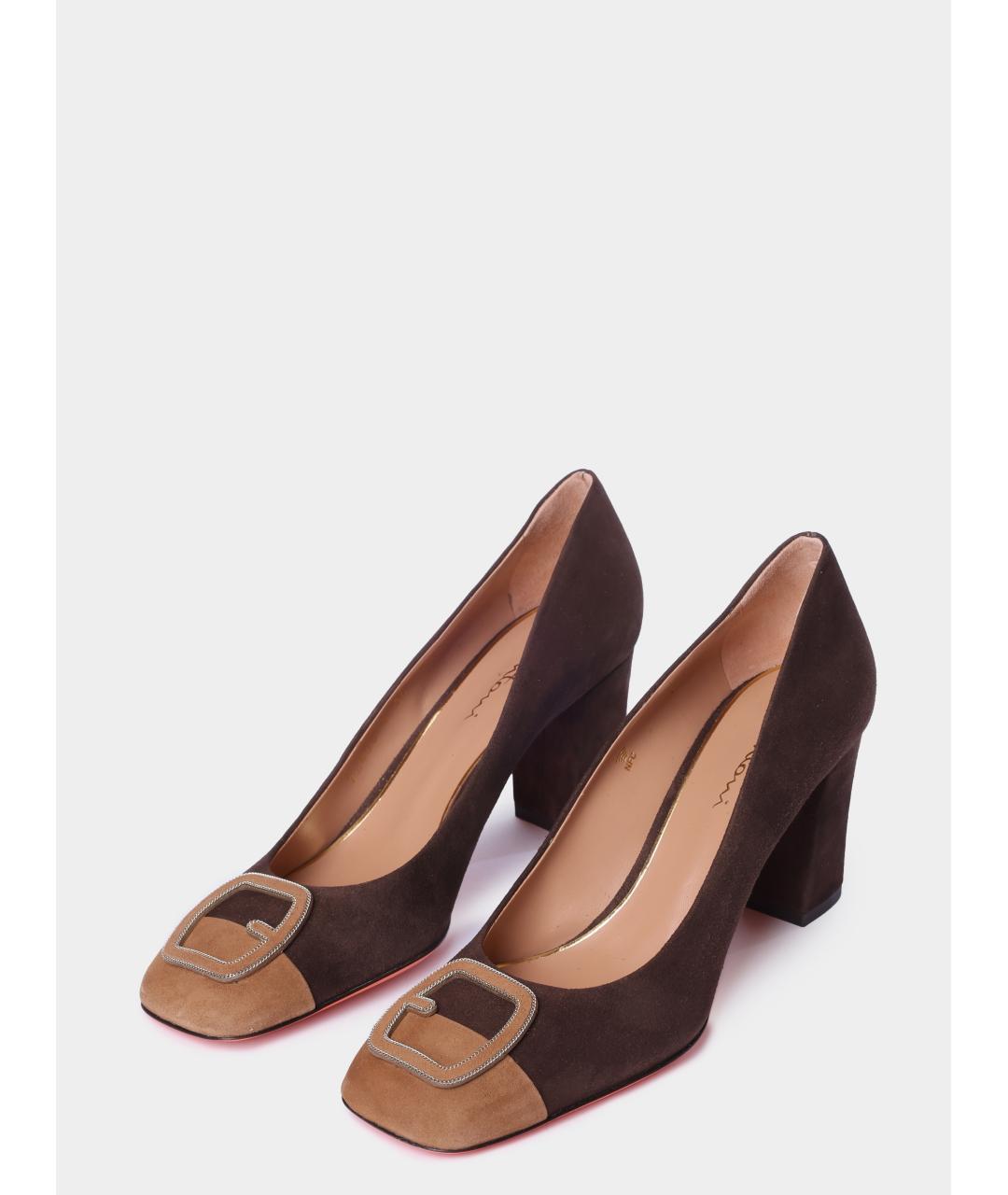 SANTONI Коричневые туфли, фото 2