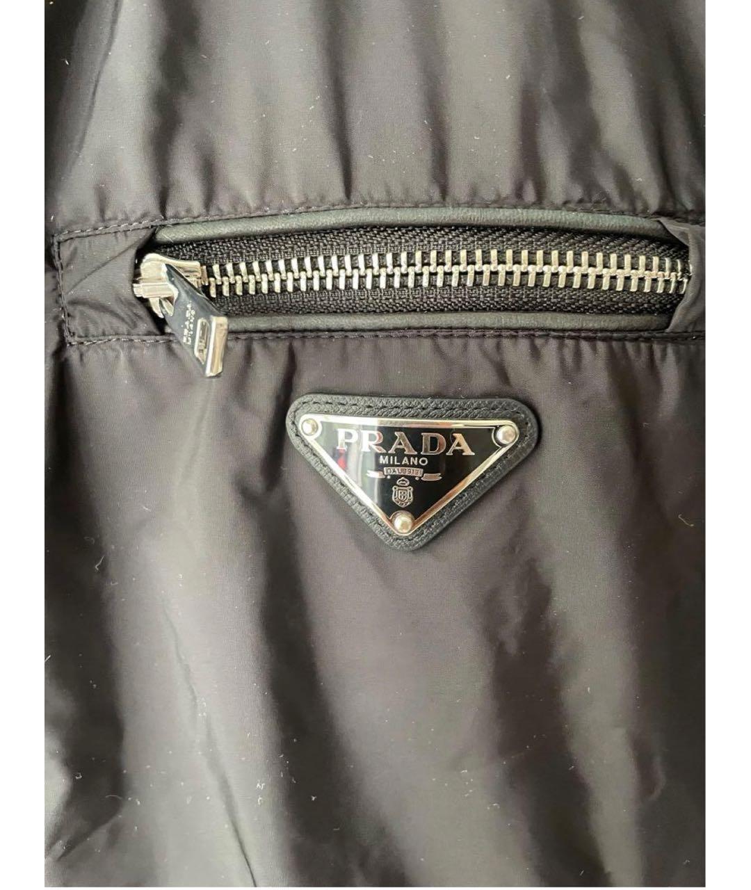 PRADA Черная нейлоновая куртка, фото 3