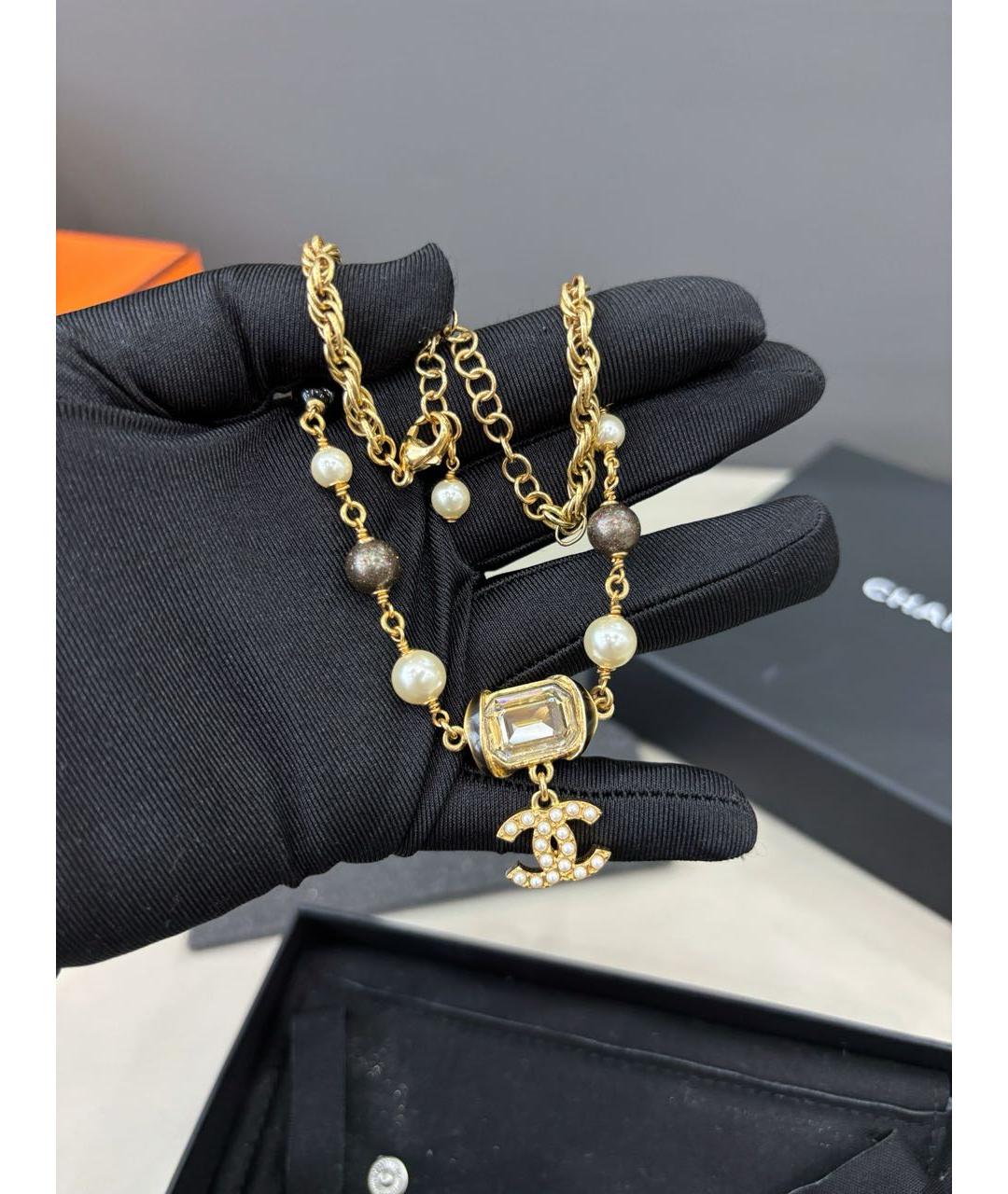 CHANEL Золотое колье, фото 3