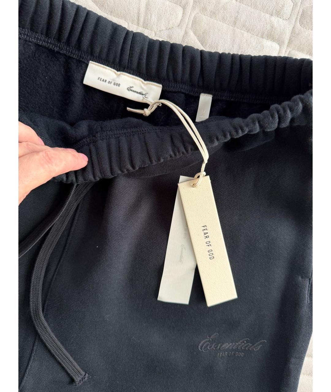 FEAR OF GOD ESSENTIALS Черные хлопковые спортивные брюки и шорты, фото 2