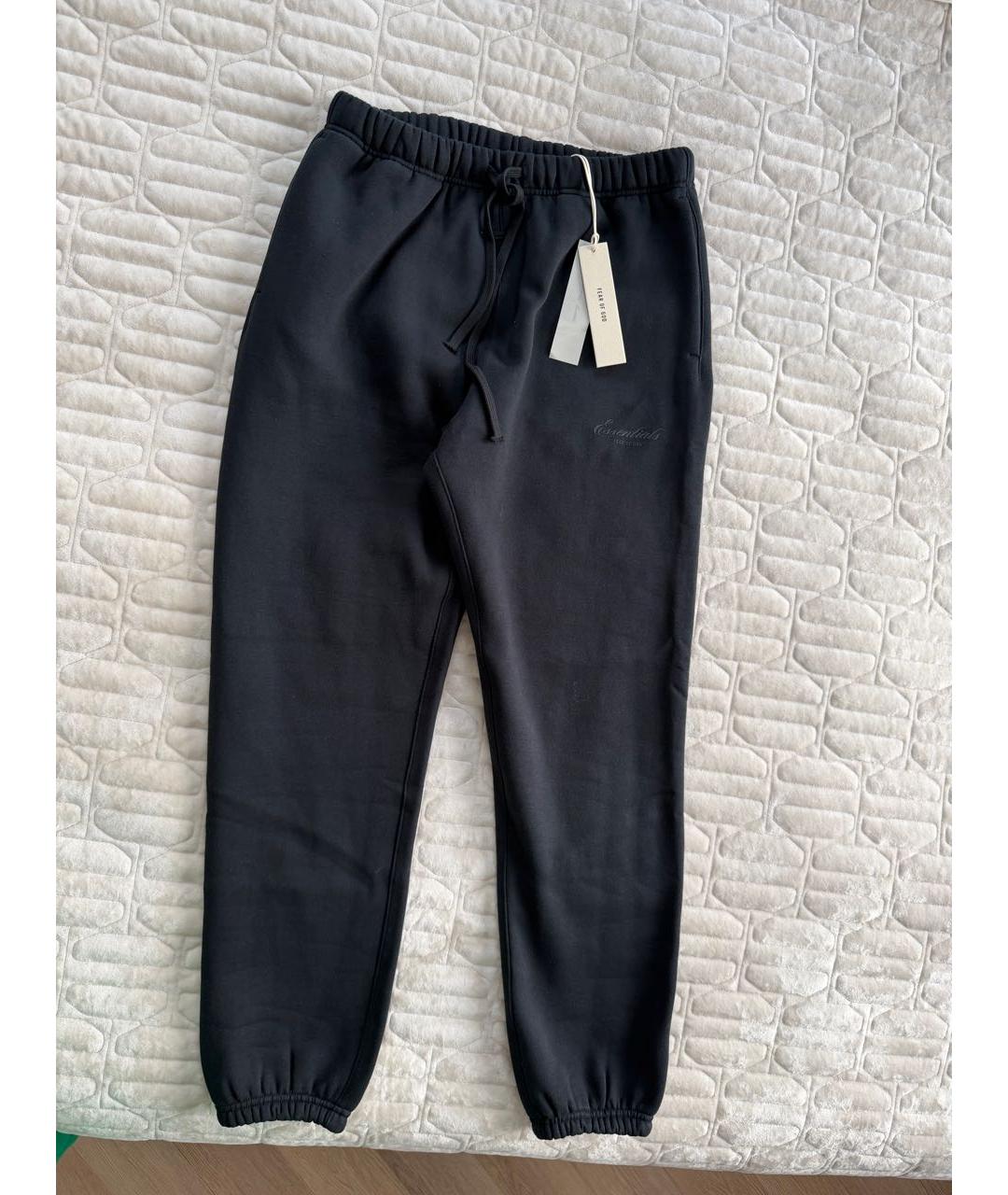 FEAR OF GOD ESSENTIALS Черные хлопковые спортивные брюки и шорты, фото 4