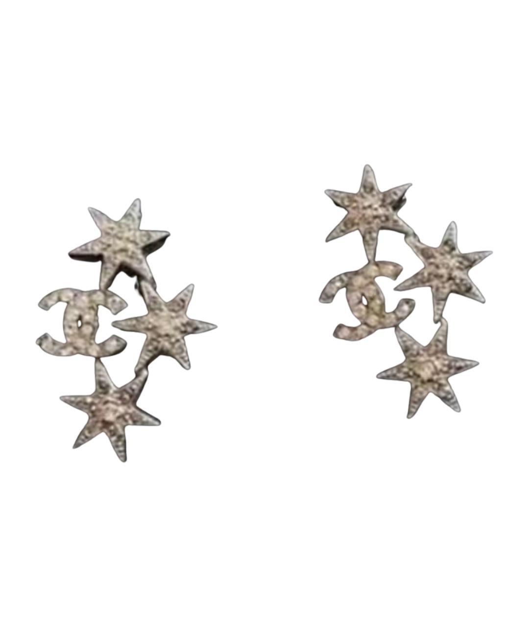 CHANEL Серебряные серьги, фото 1