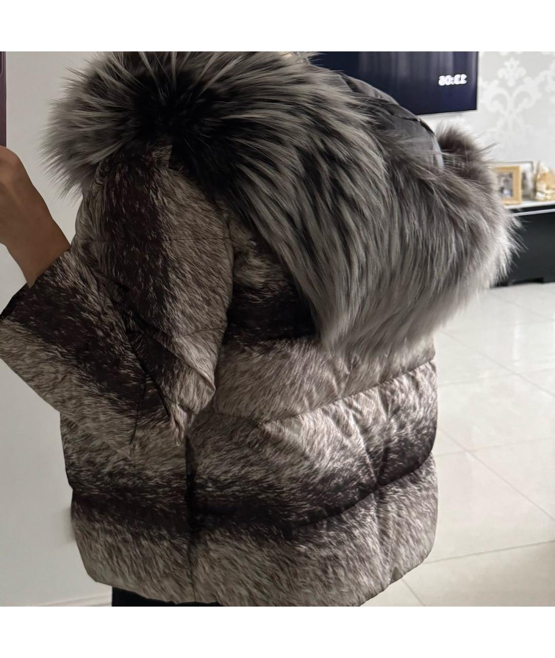 MONCLER Бежевый пуховик, фото 5