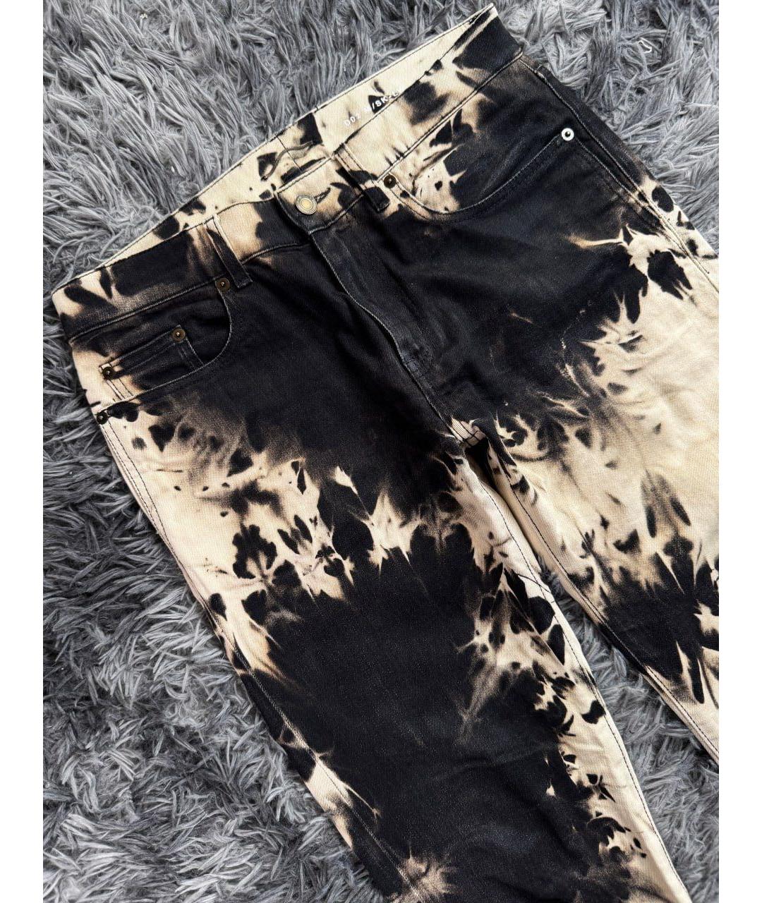 SAINT LAURENT Белые хлопковые джинсы скинни, фото 4
