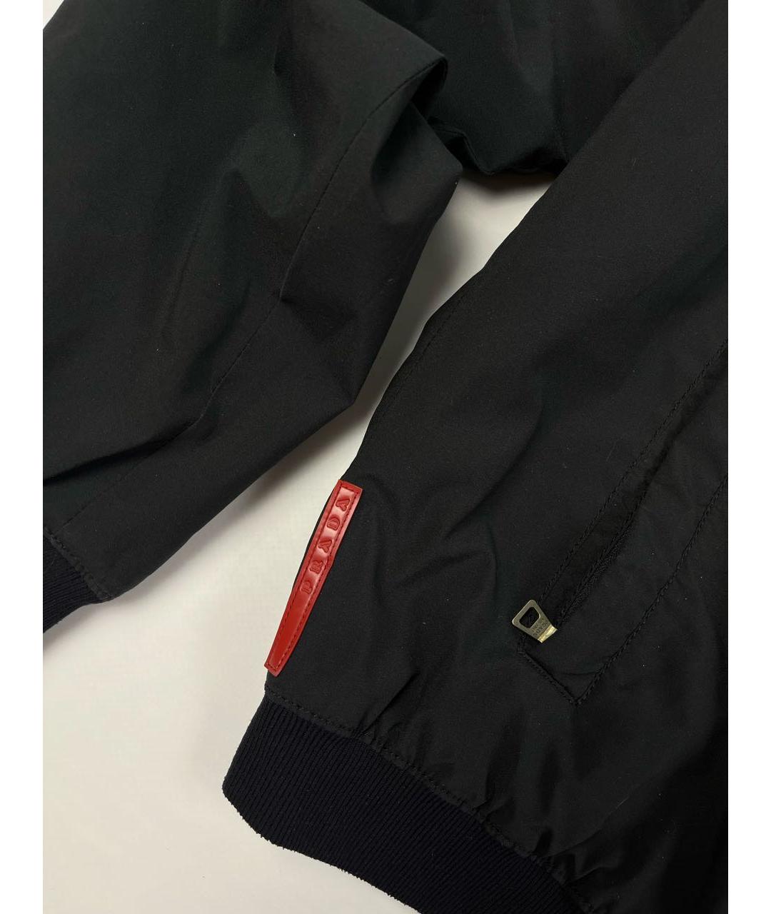 PRADA Черная нейлоновая куртка, фото 4