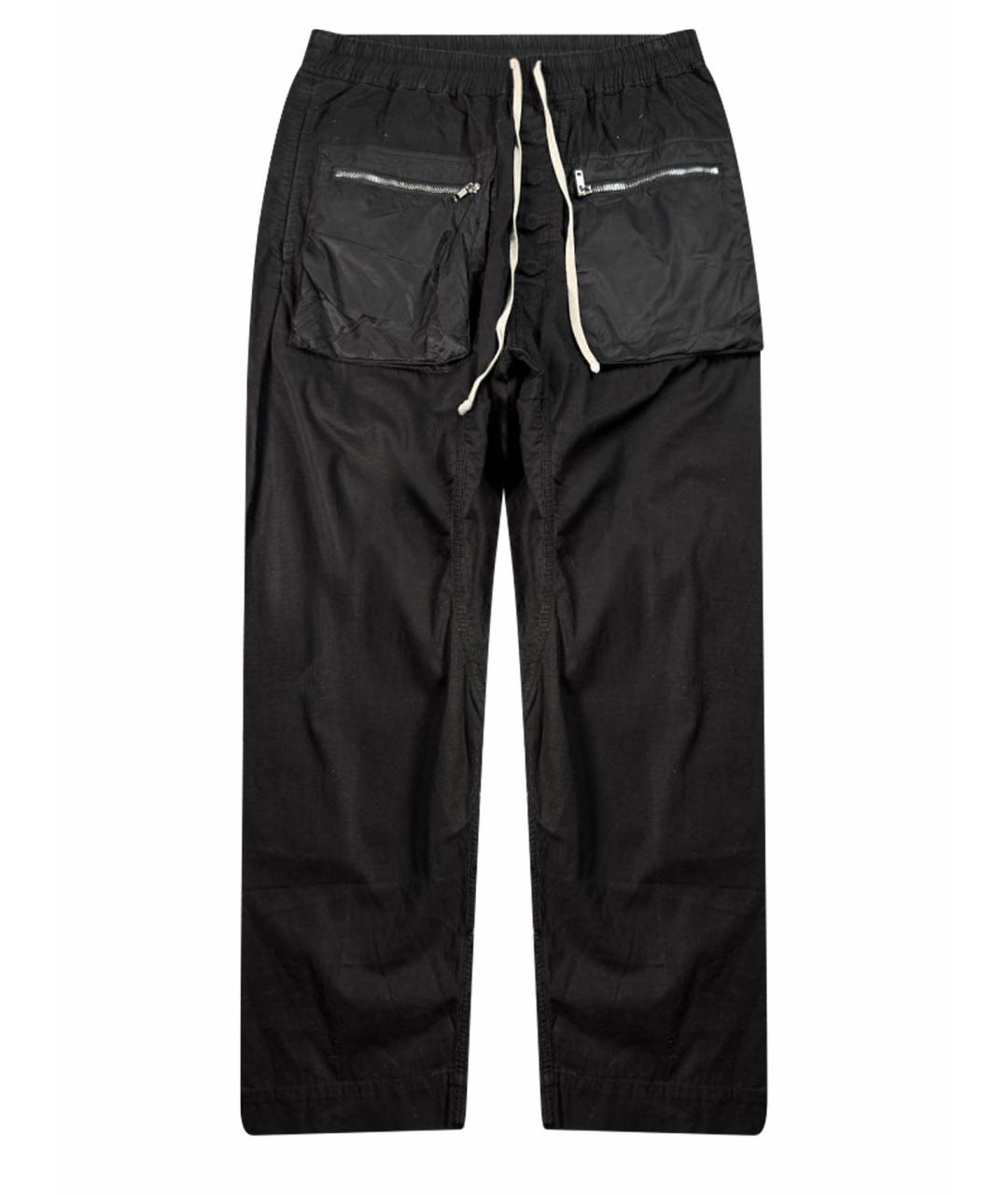 RICK OWENS DRKSHDW Черные хлопковые прямые джинсы, фото 1