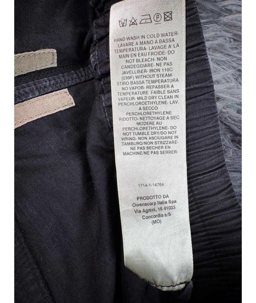 RICK OWENS DRKSHDW Черные хлопковые прямые джинсы, фото 5