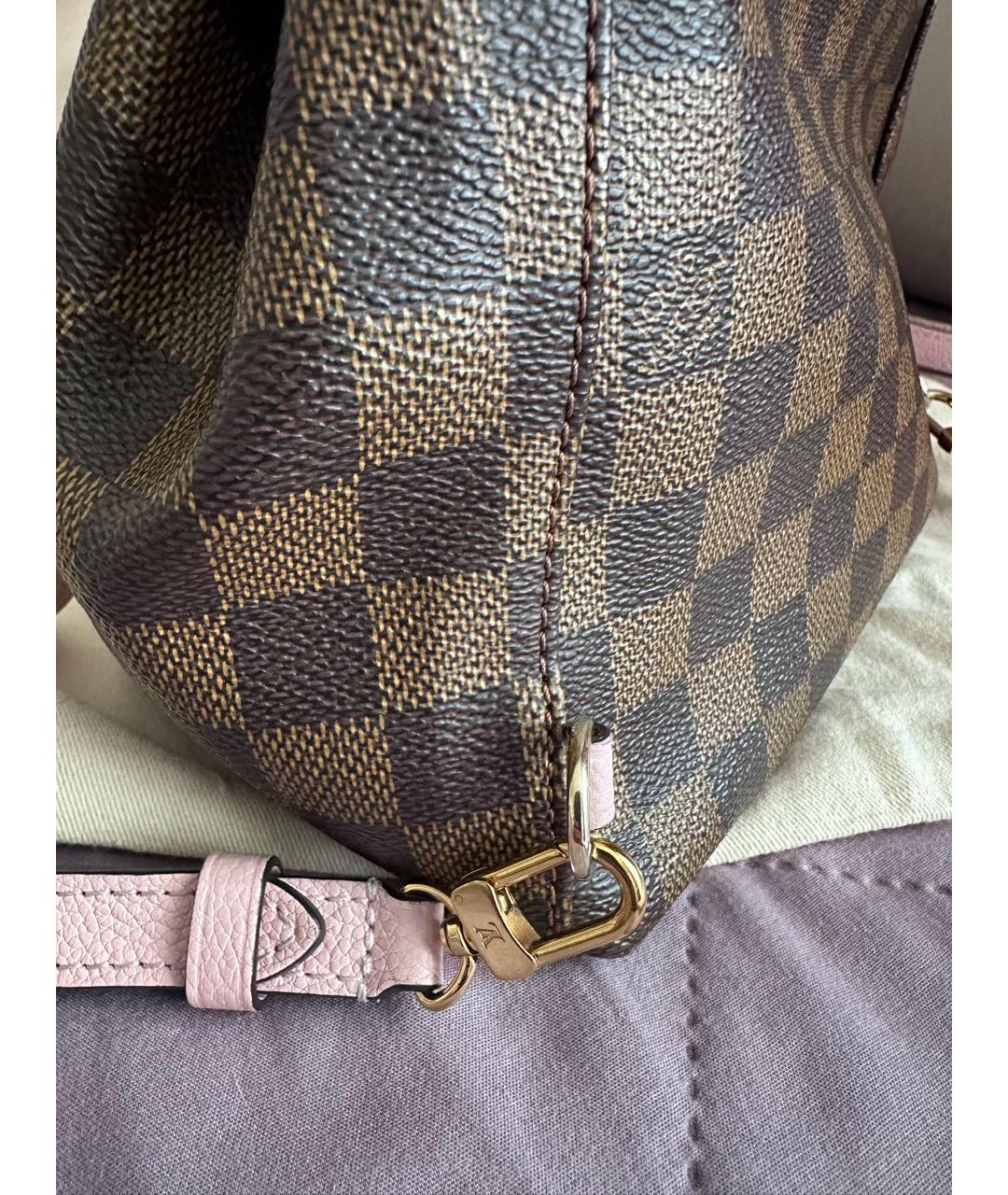 LOUIS VUITTON Коричневый рюкзак из канвы, фото 4