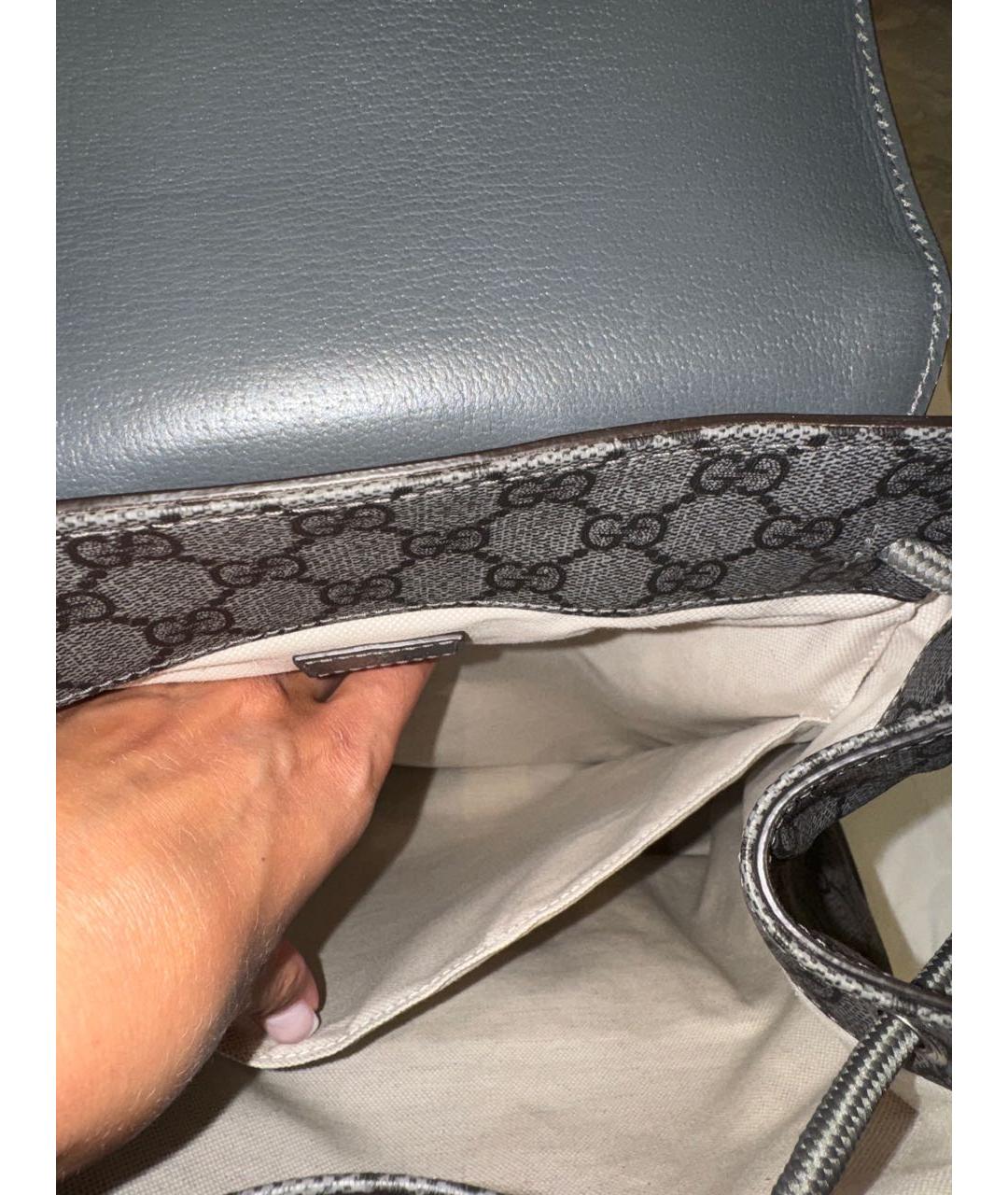 GUCCI Коричневый рюкзак из канвы, фото 4