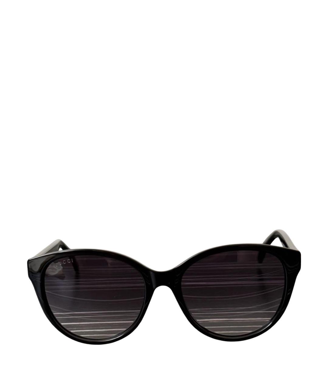 GUCCI Черные пластиковые солнцезащитные очки, фото 1