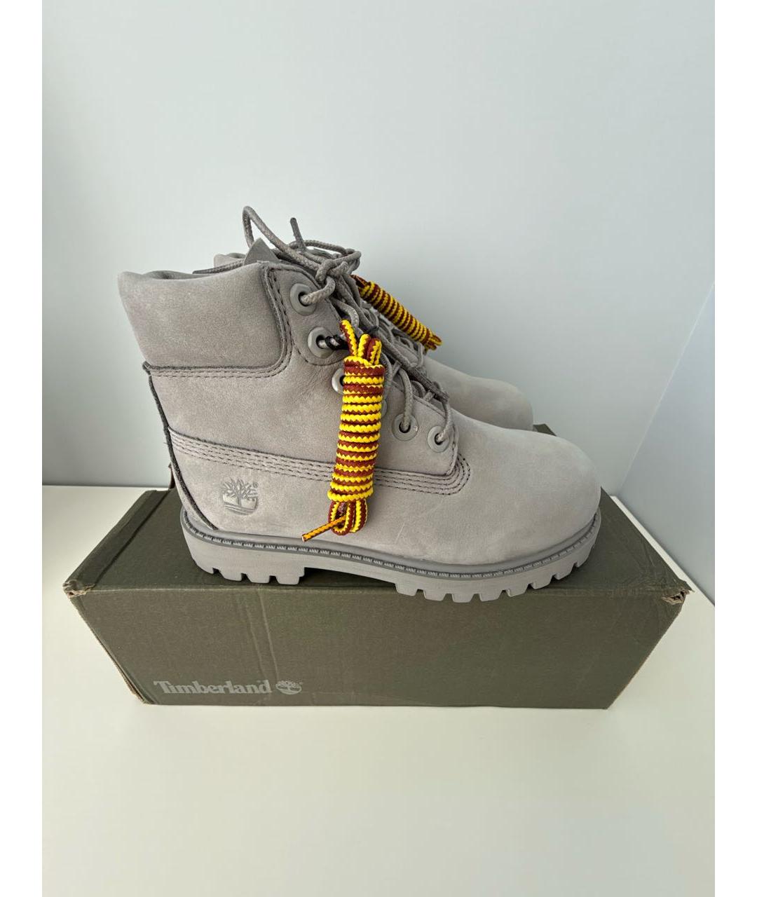 TIMBERLAND Серые нубуковые ботинки, фото 9