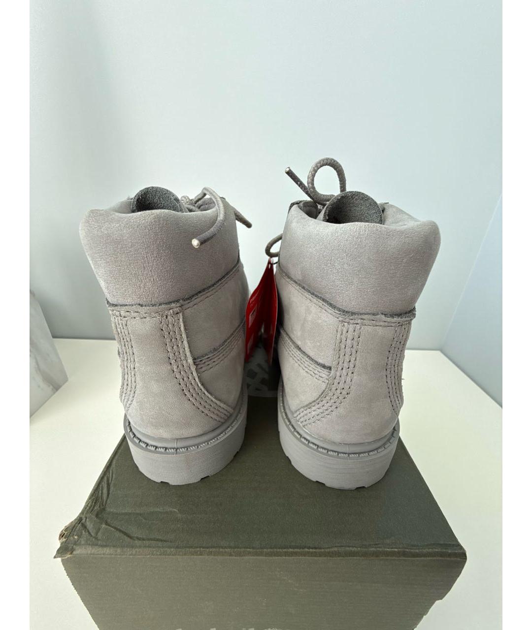 TIMBERLAND Серые нубуковые ботинки, фото 4