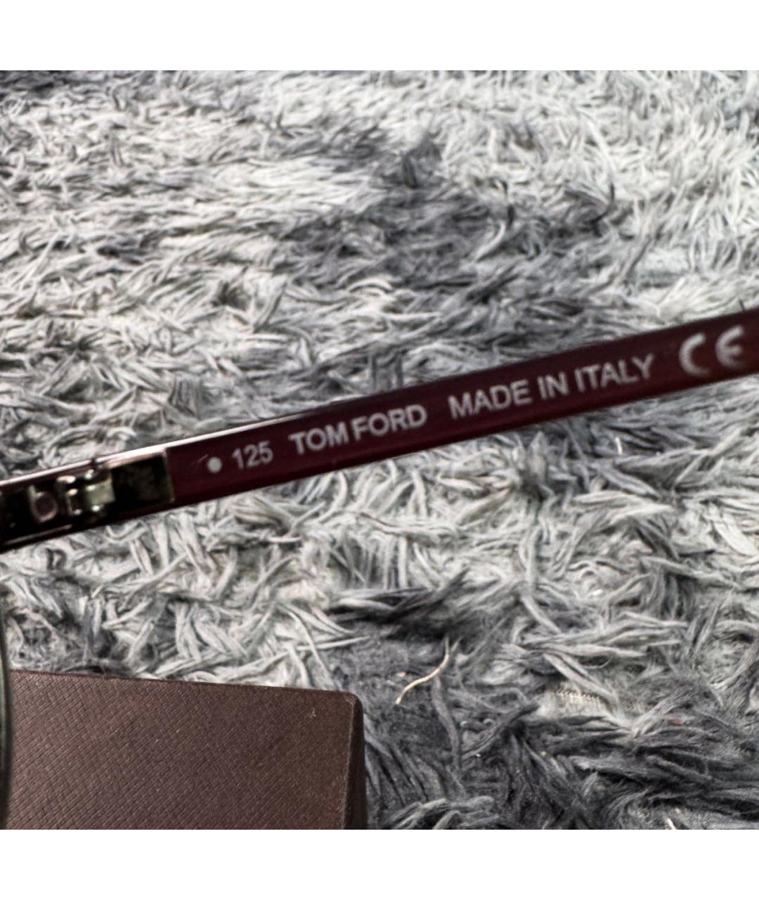 TOM FORD Черные металлические солнцезащитные очки, фото 6