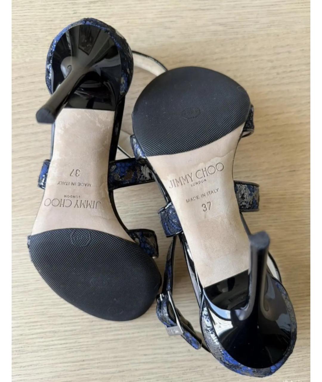JIMMY CHOO Мульти кожаные босоножки, фото 6