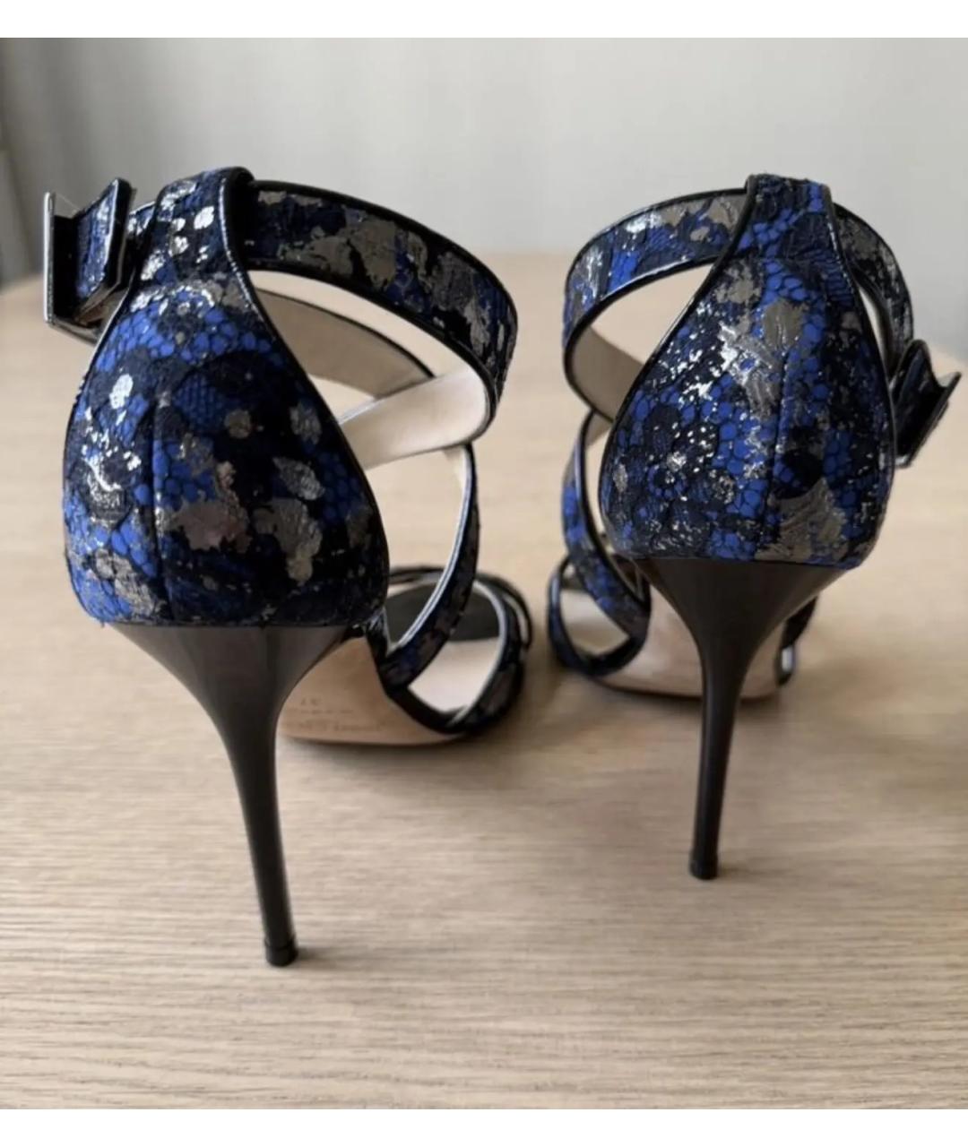 JIMMY CHOO Мульти кожаные босоножки, фото 4