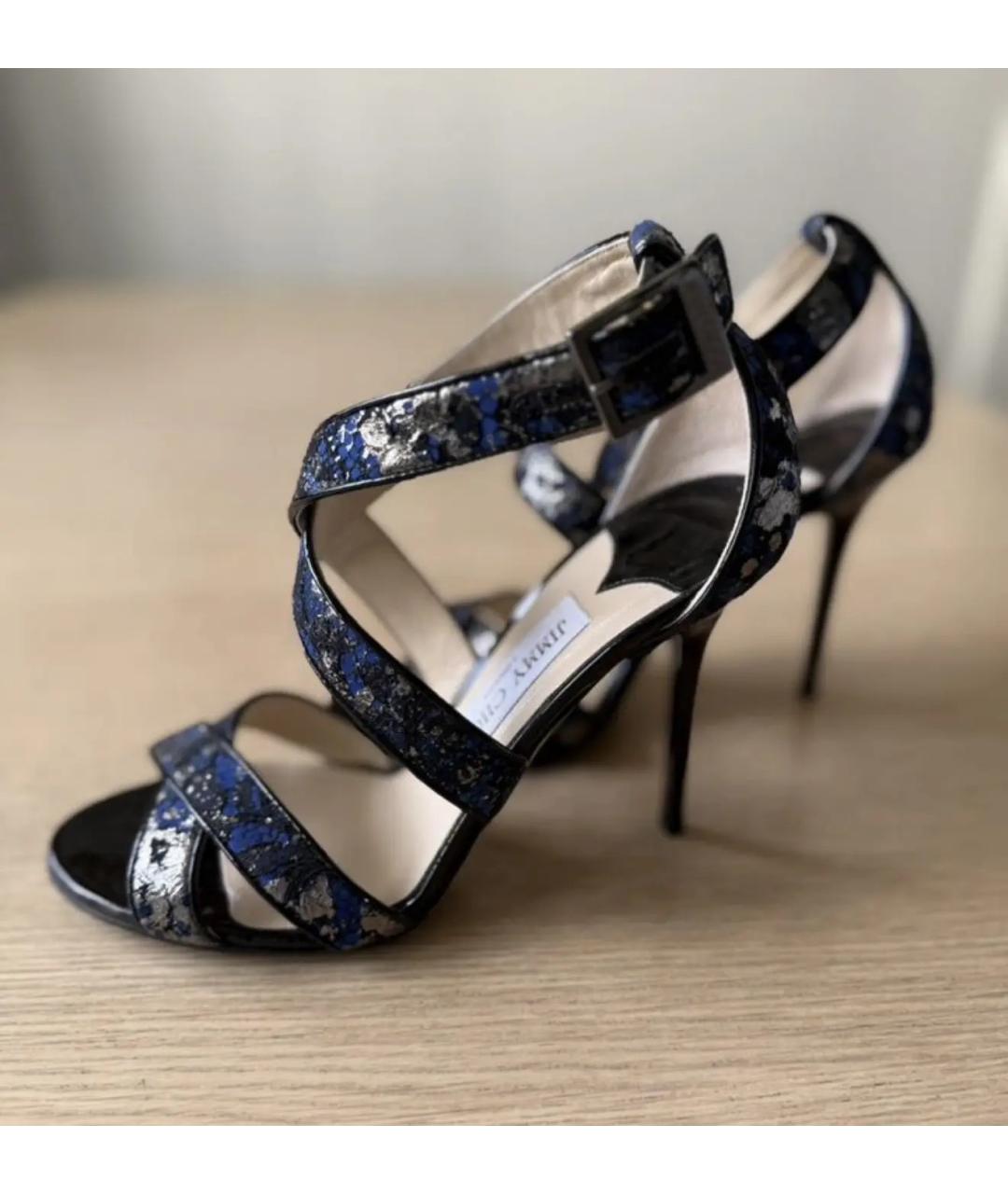 JIMMY CHOO Мульти кожаные босоножки, фото 7
