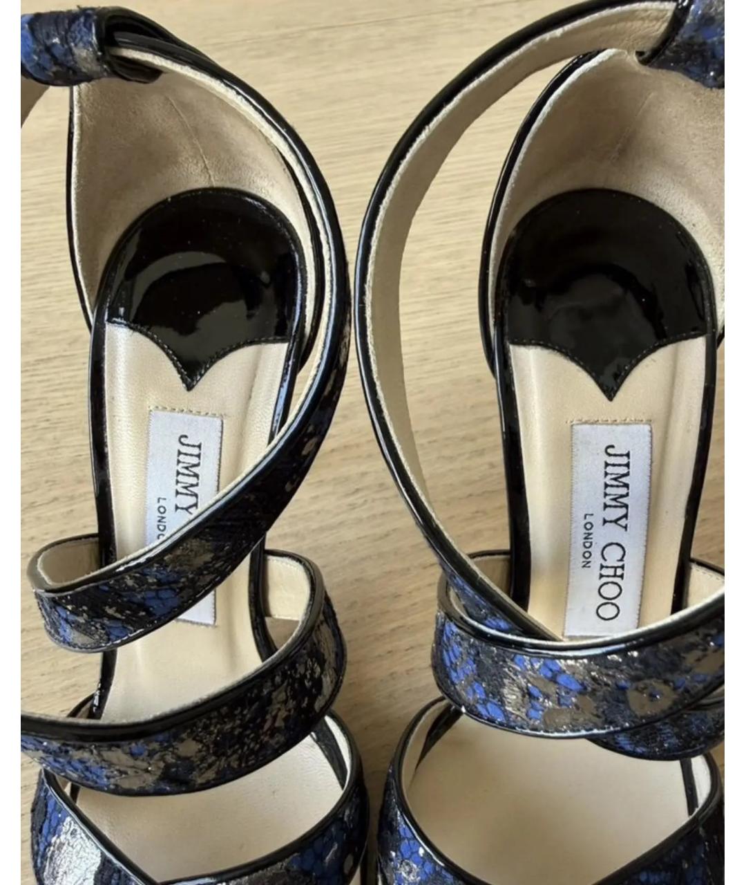 JIMMY CHOO Мульти кожаные босоножки, фото 5
