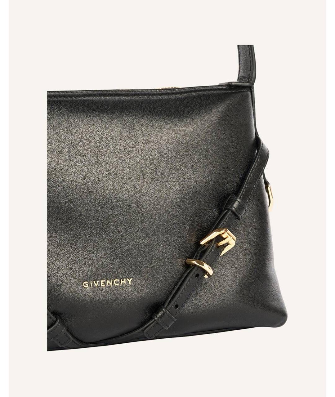 GIVENCHY Черная кожаная сумка с короткими ручками, фото 3