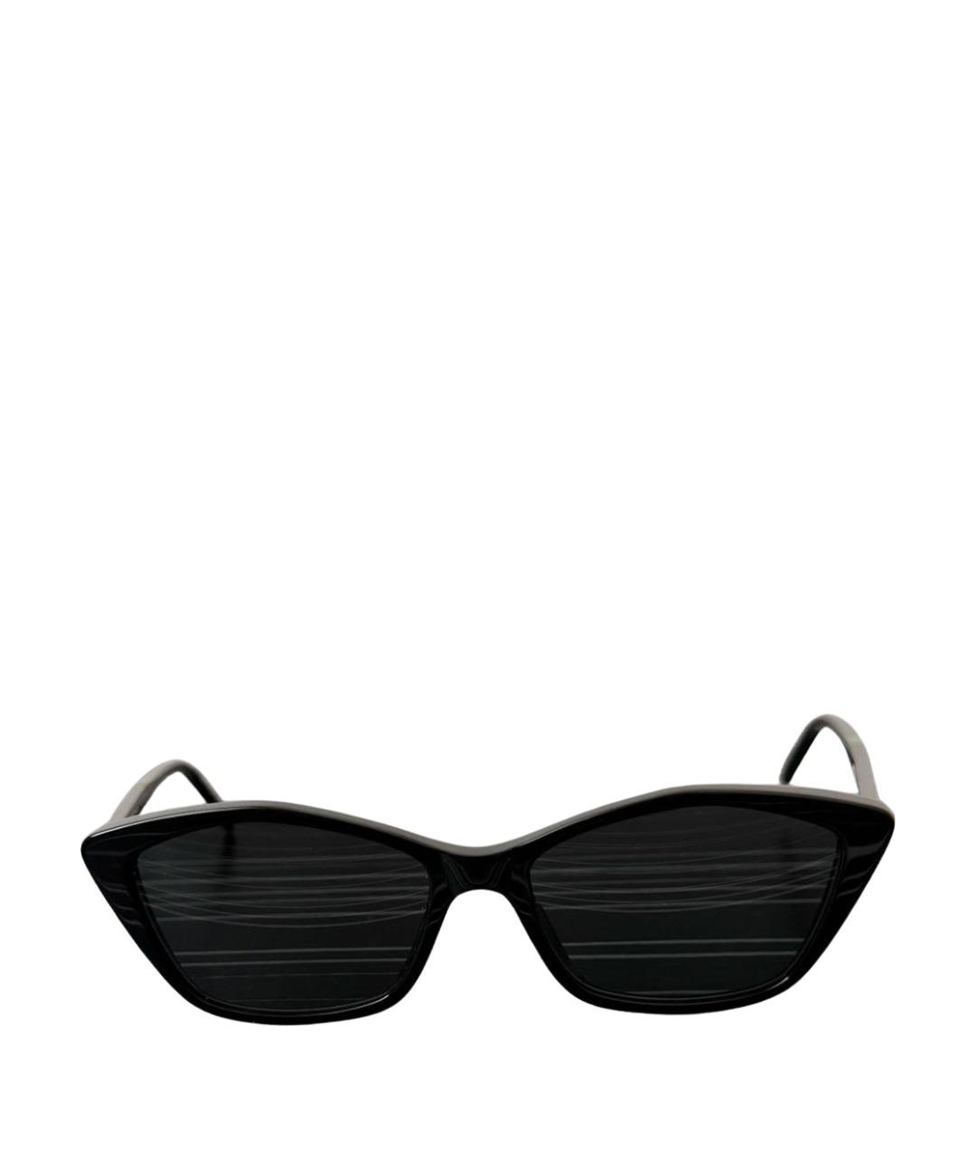 SAINT LAURENT Черные пластиковые солнцезащитные очки, фото 1